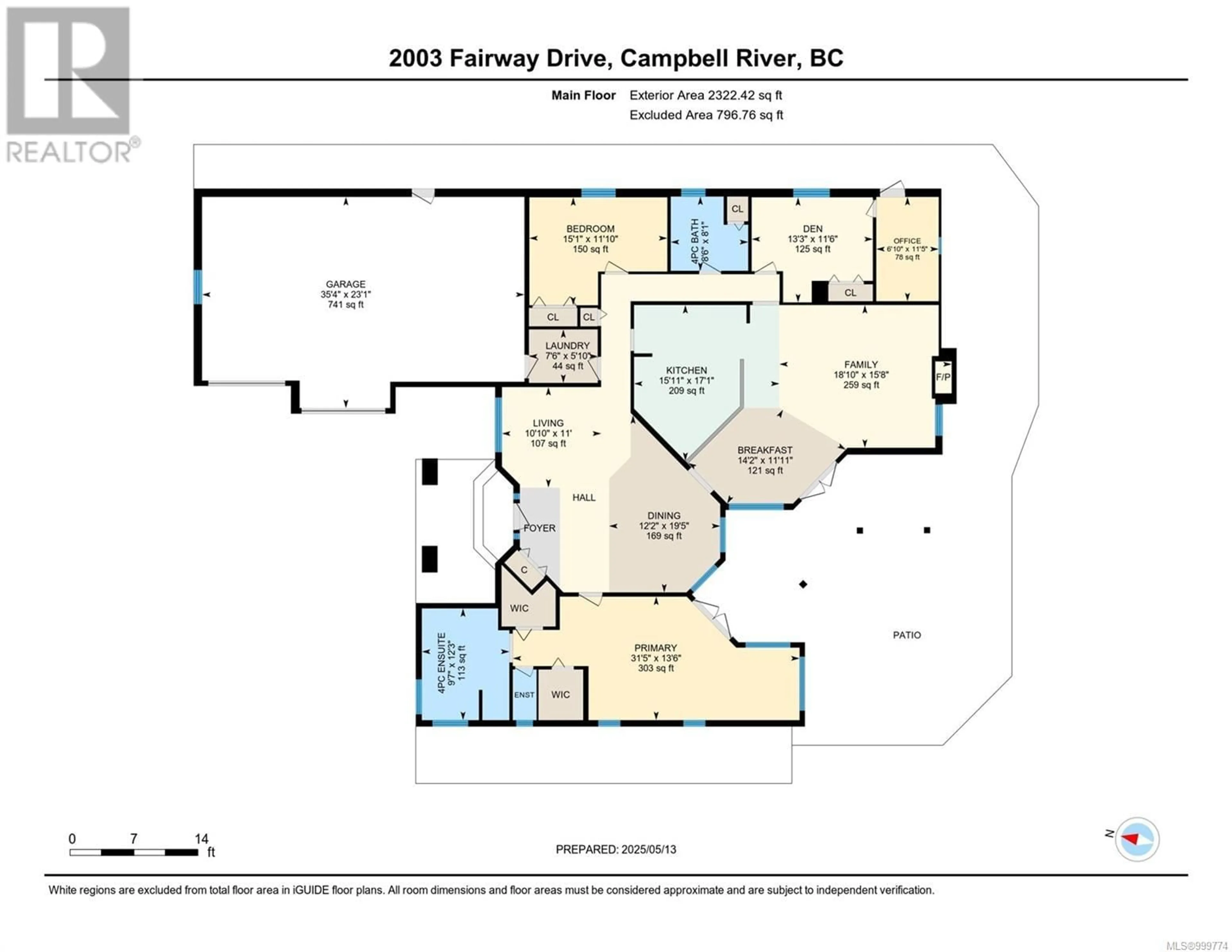 Floor plan for 2003 FAIRWAY DRIVE, Campbell River British Columbia V9H1R6