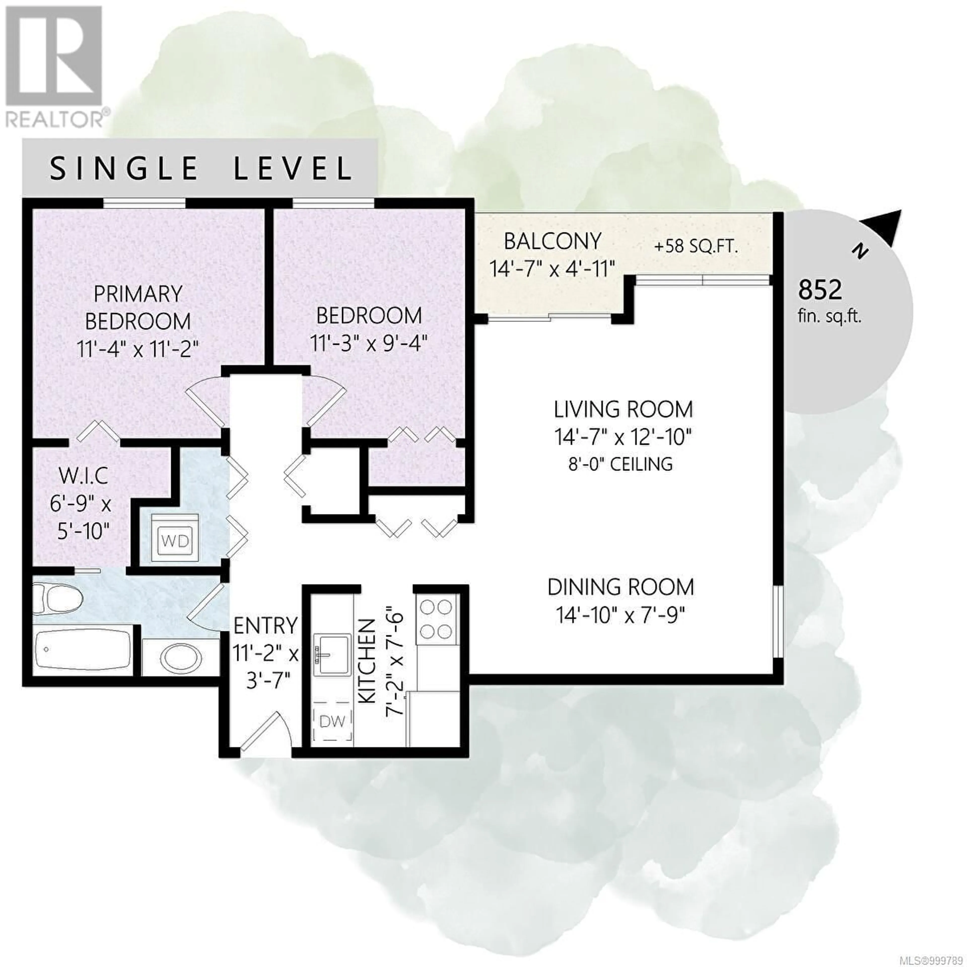 Floor plan for 401 - 327 MAITLAND STREET, Victoria British Columbia V9A7G7