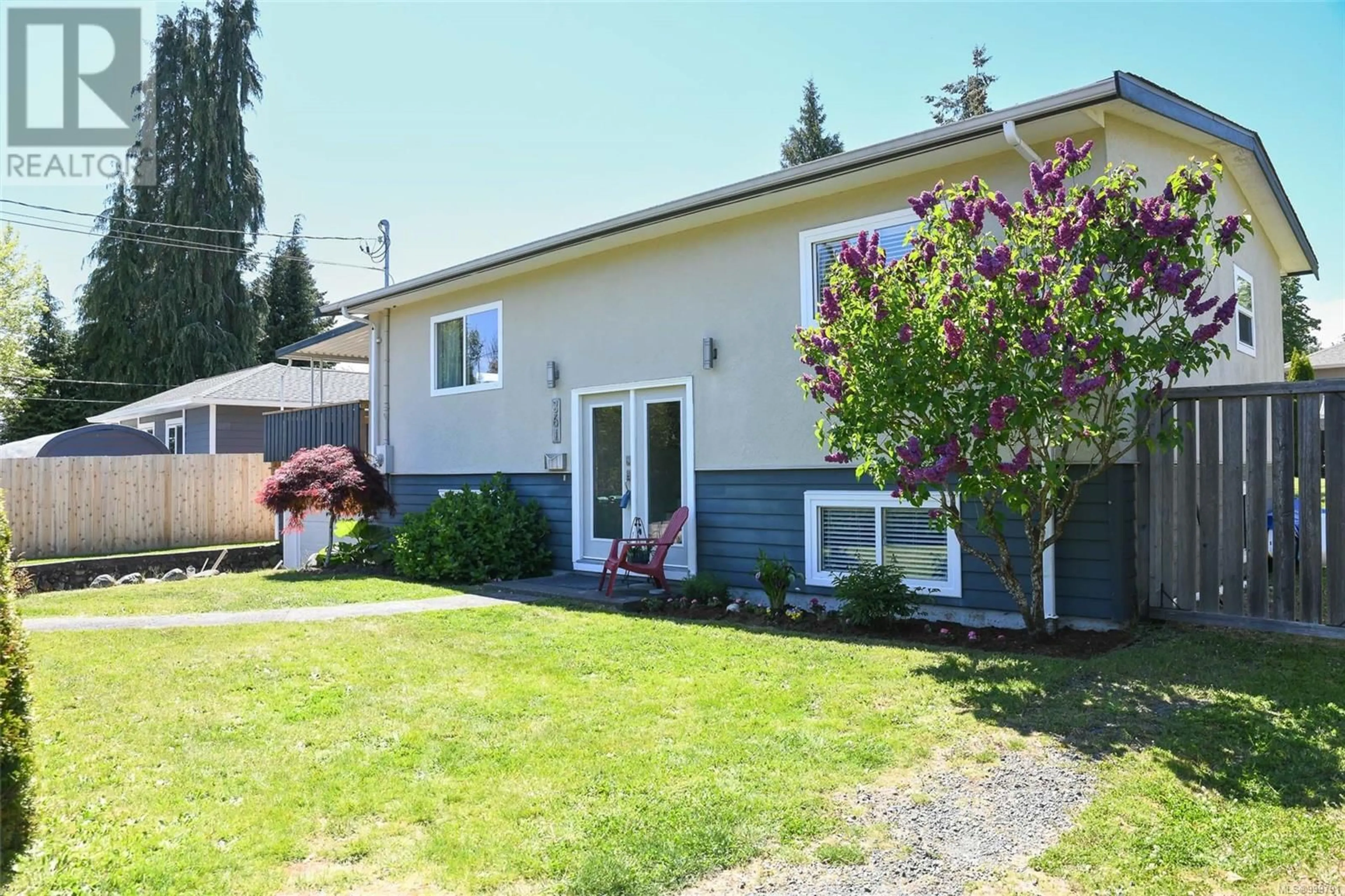 Home with vinyl exterior material, street for 361 RODELLO STREET, Comox British Columbia V9M1E4