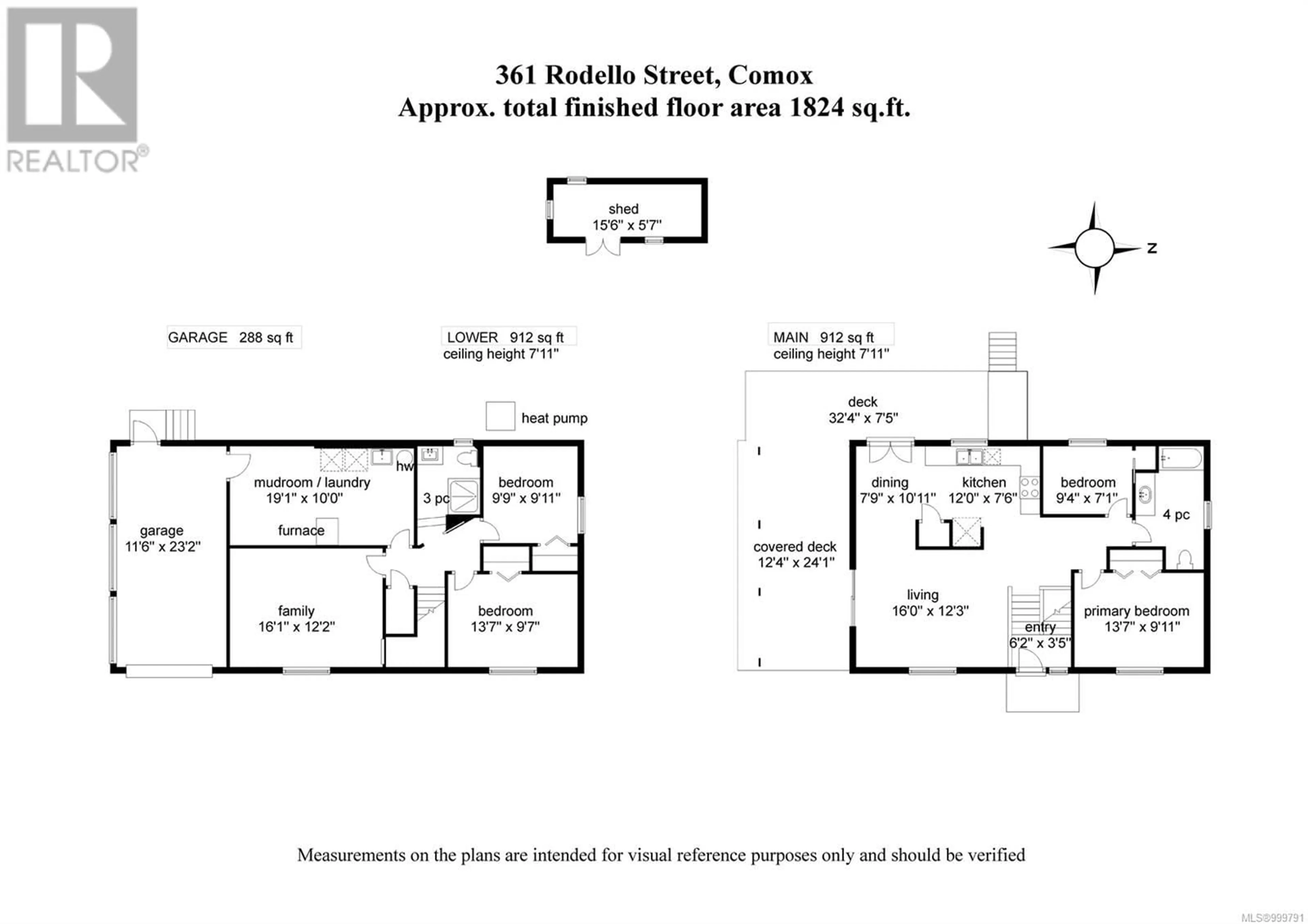 Floor plan for 361 RODELLO STREET, Comox British Columbia V9M1E4