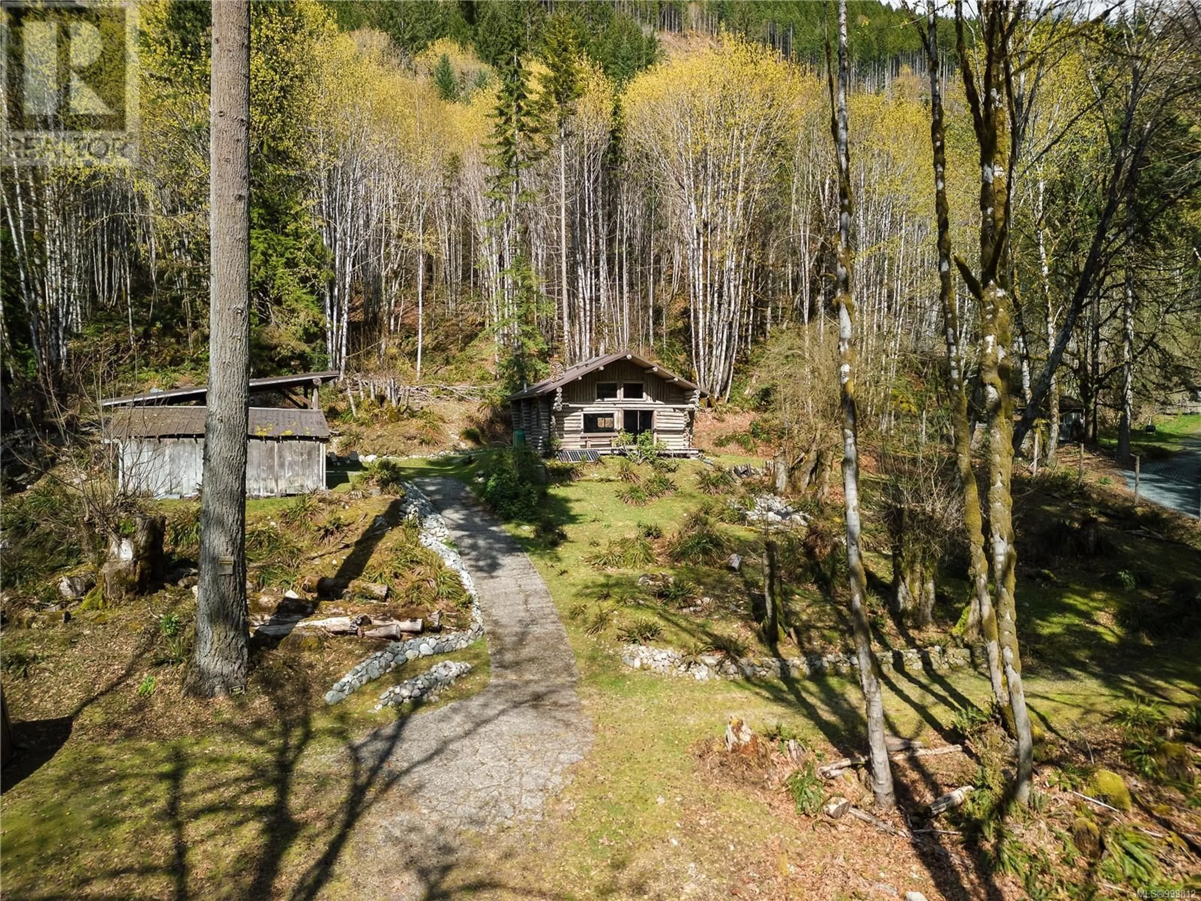 A pic from outside/outdoor area/front of a property/back of a property/a pic from drone, forest/trees view for 11409 YOUBOU ROAD, Youbou British Columbia V0R3E1