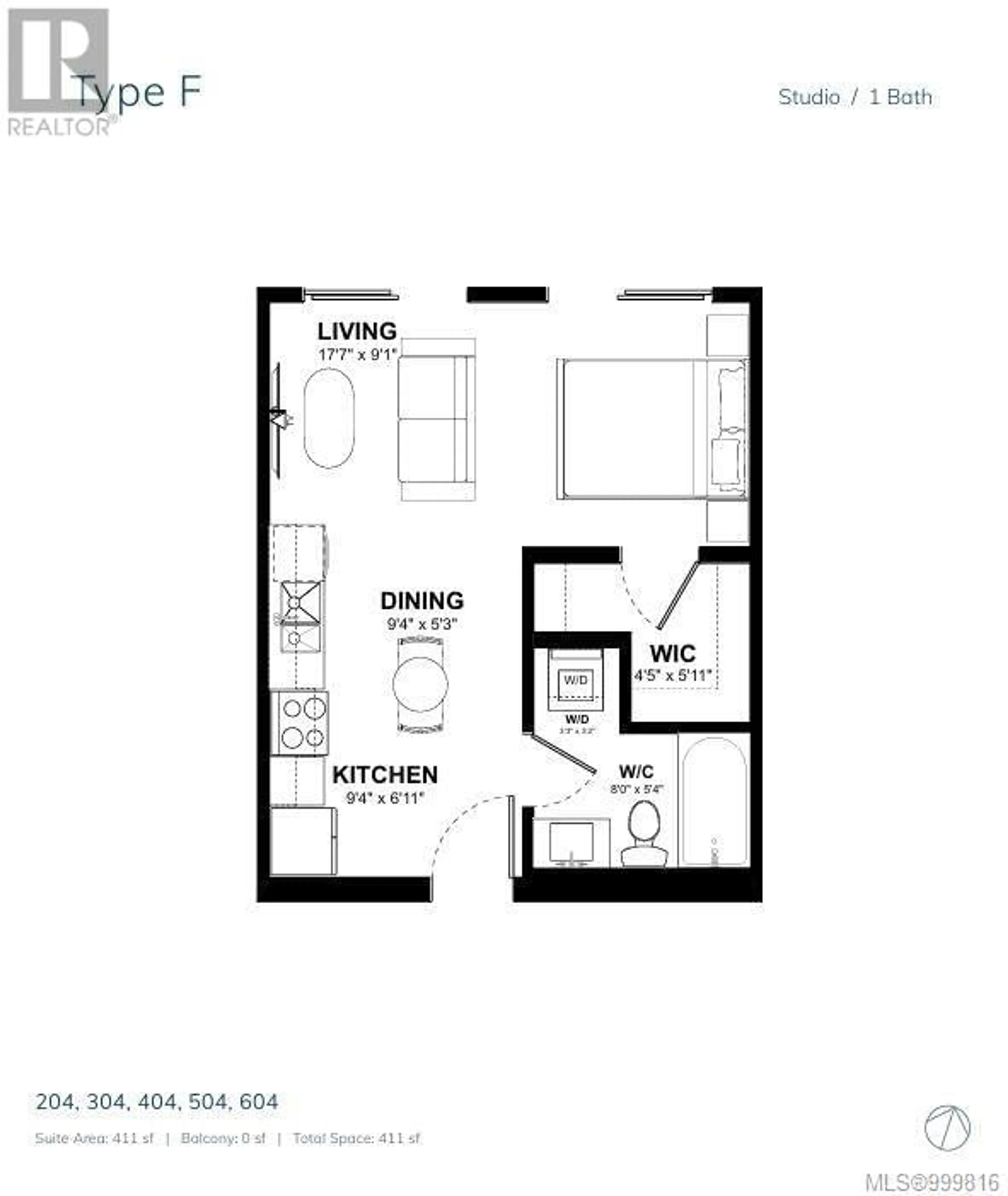 Floor plan for 204 - 777 STATION AVENUE, Langford British Columbia V9B2S1