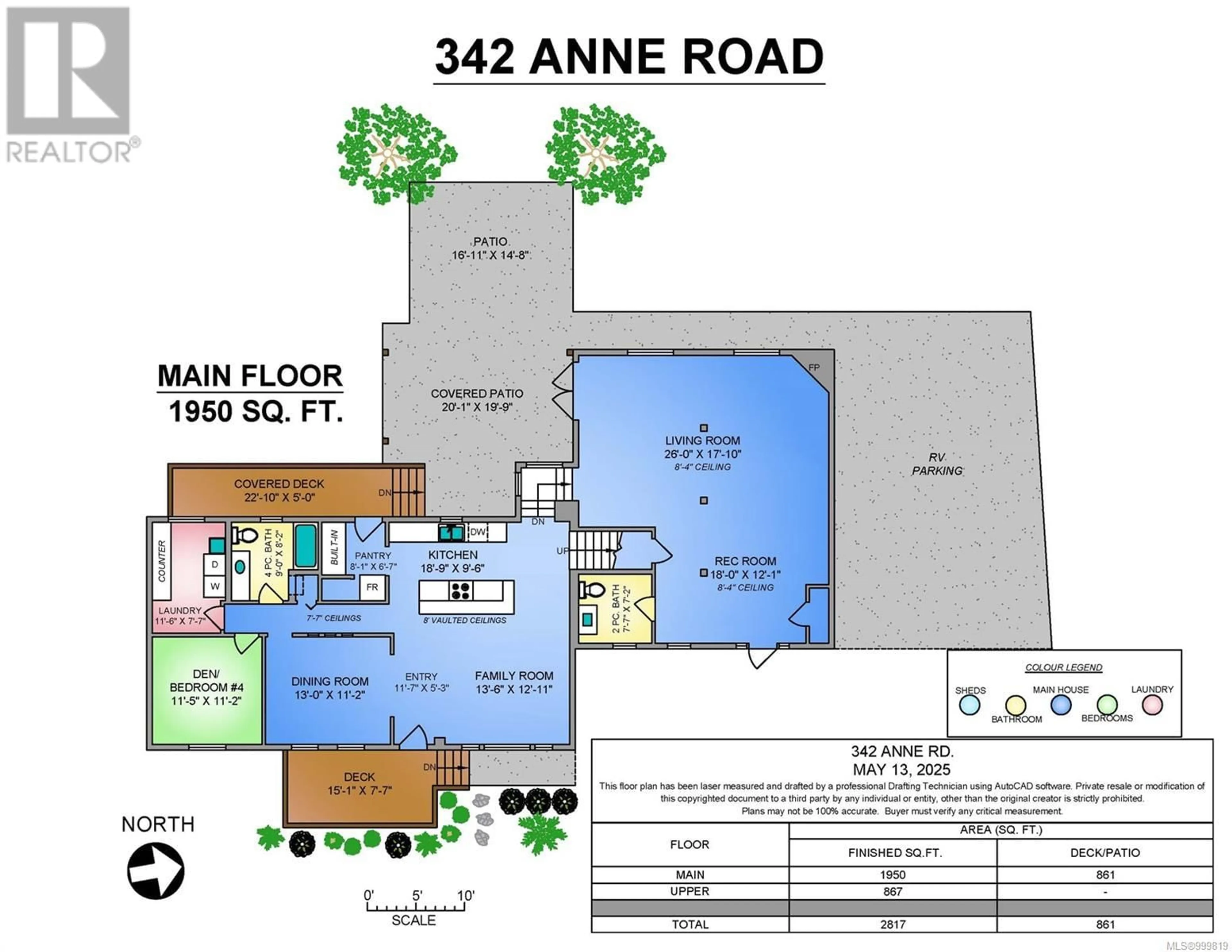 Floor plan for 342 ANNE ROAD, Campbell River British Columbia V9W5L4