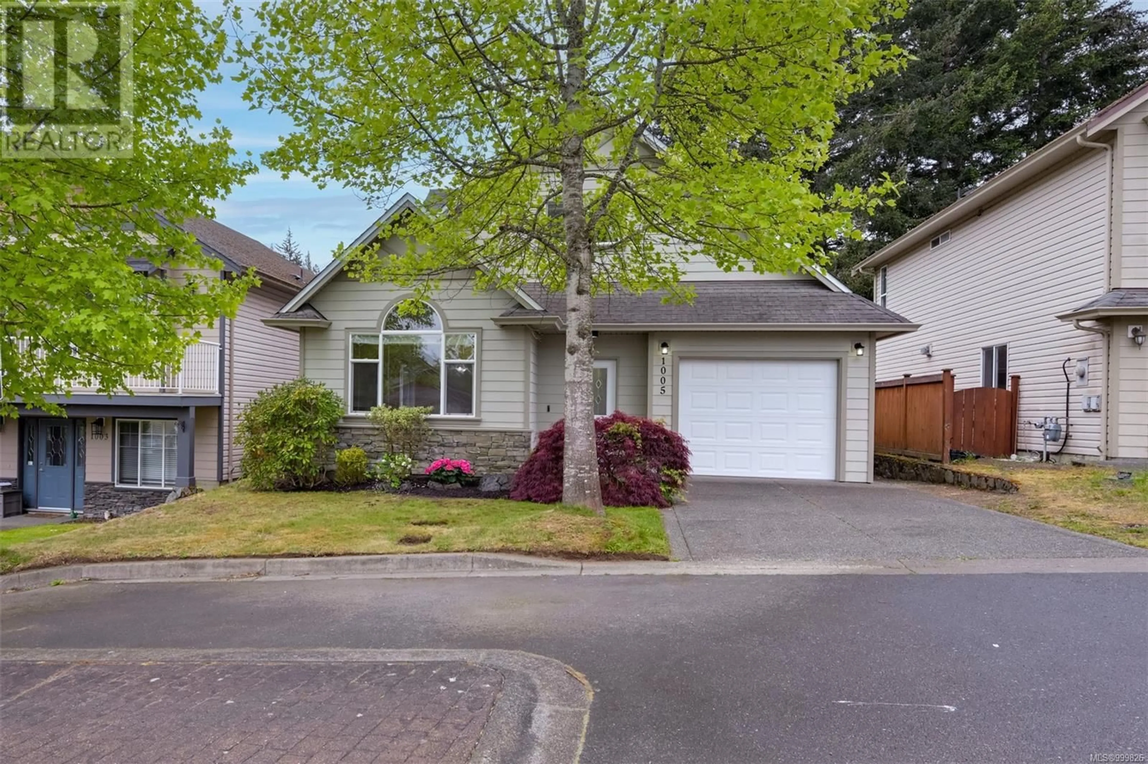 Home with vinyl exterior material, street for 1005 WILD POND LANE, Langford British Columbia V9C4M7