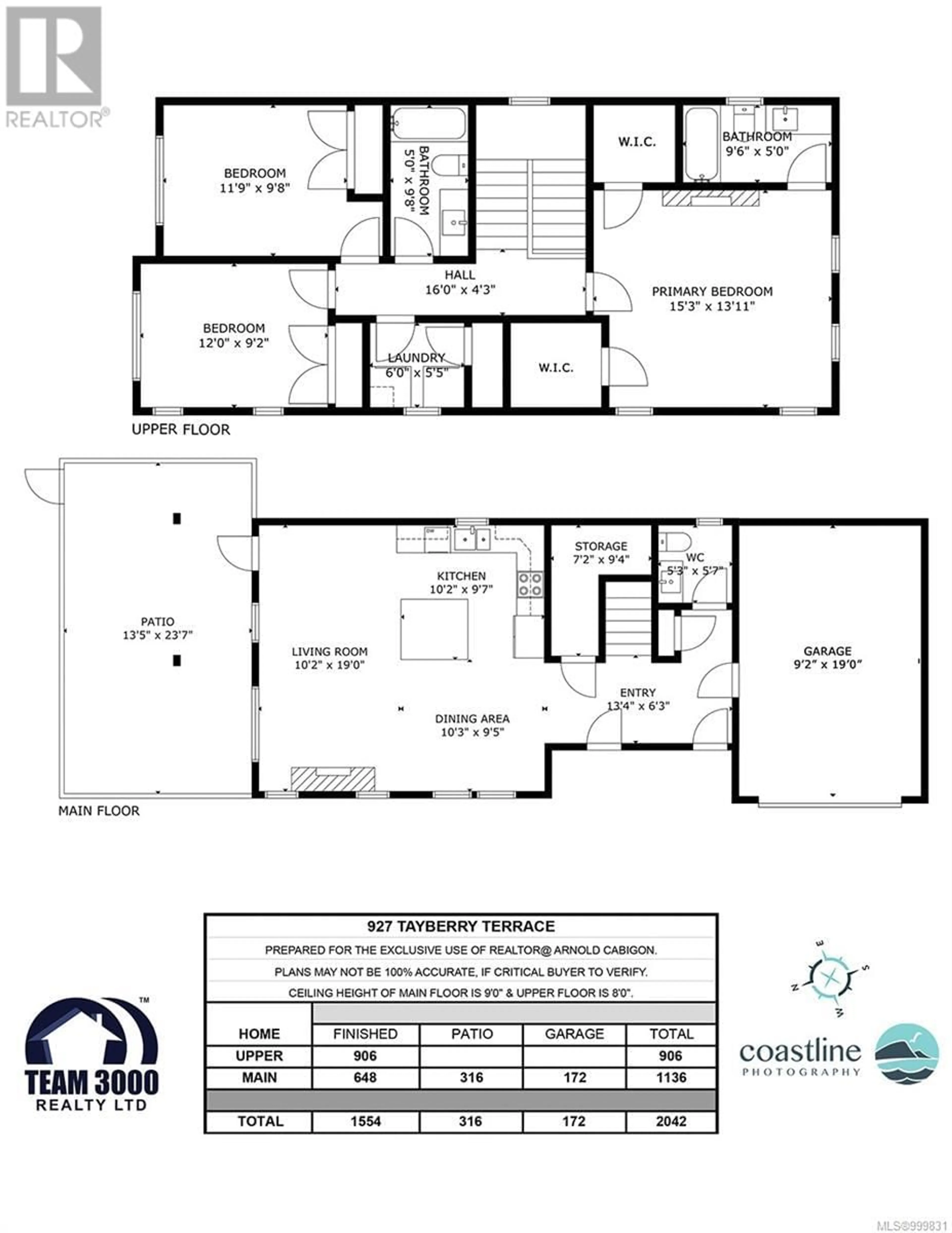Floor plan for 927 TAYBERRY TERRACE, Langford British Columbia V9C0J4