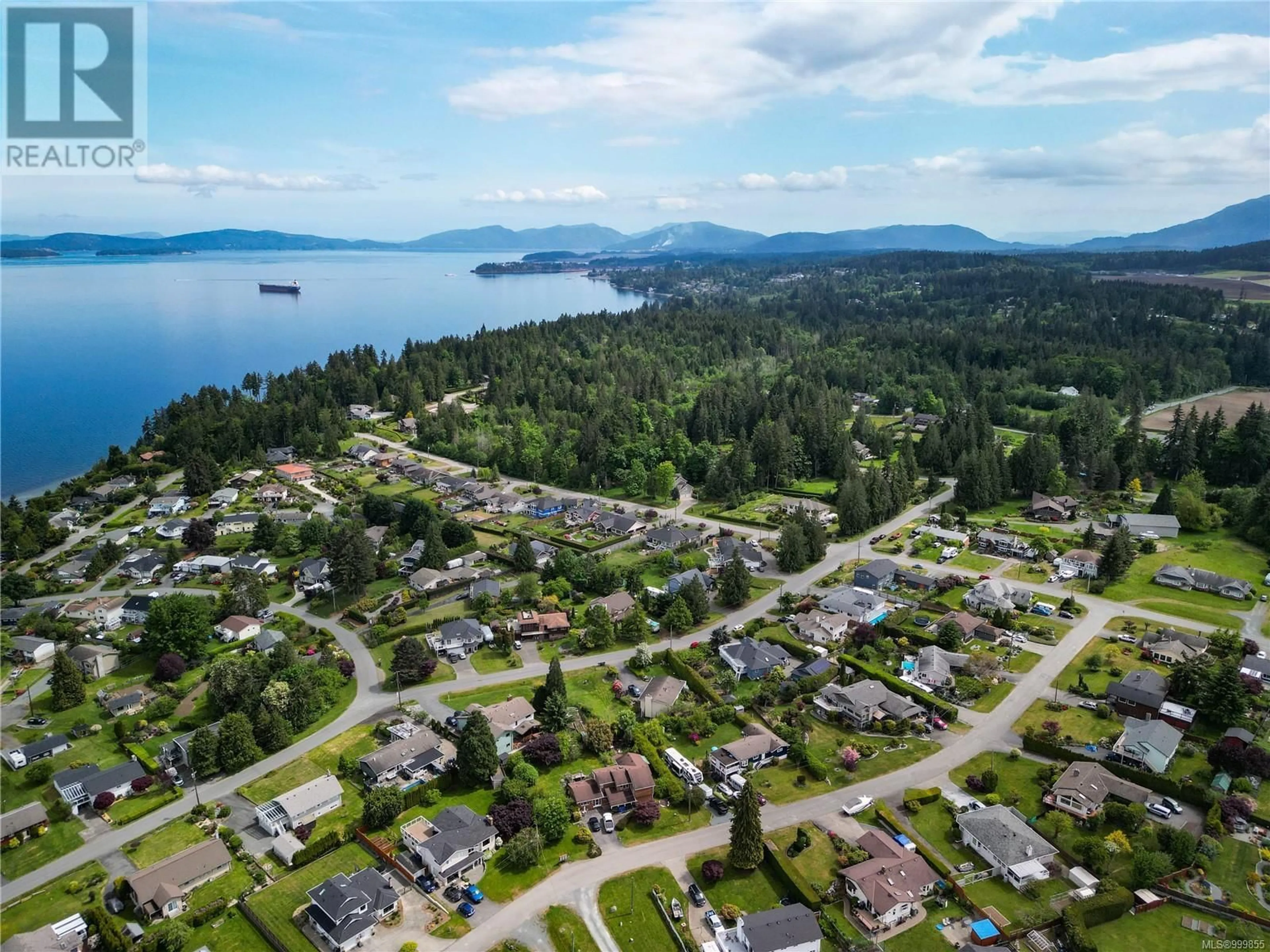A pic from outside/outdoor area/front of a property/back of a property/a pic from drone, water/lake/river/ocean view for 10840 OLSEN ROAD, Saltair British Columbia V9G2B4