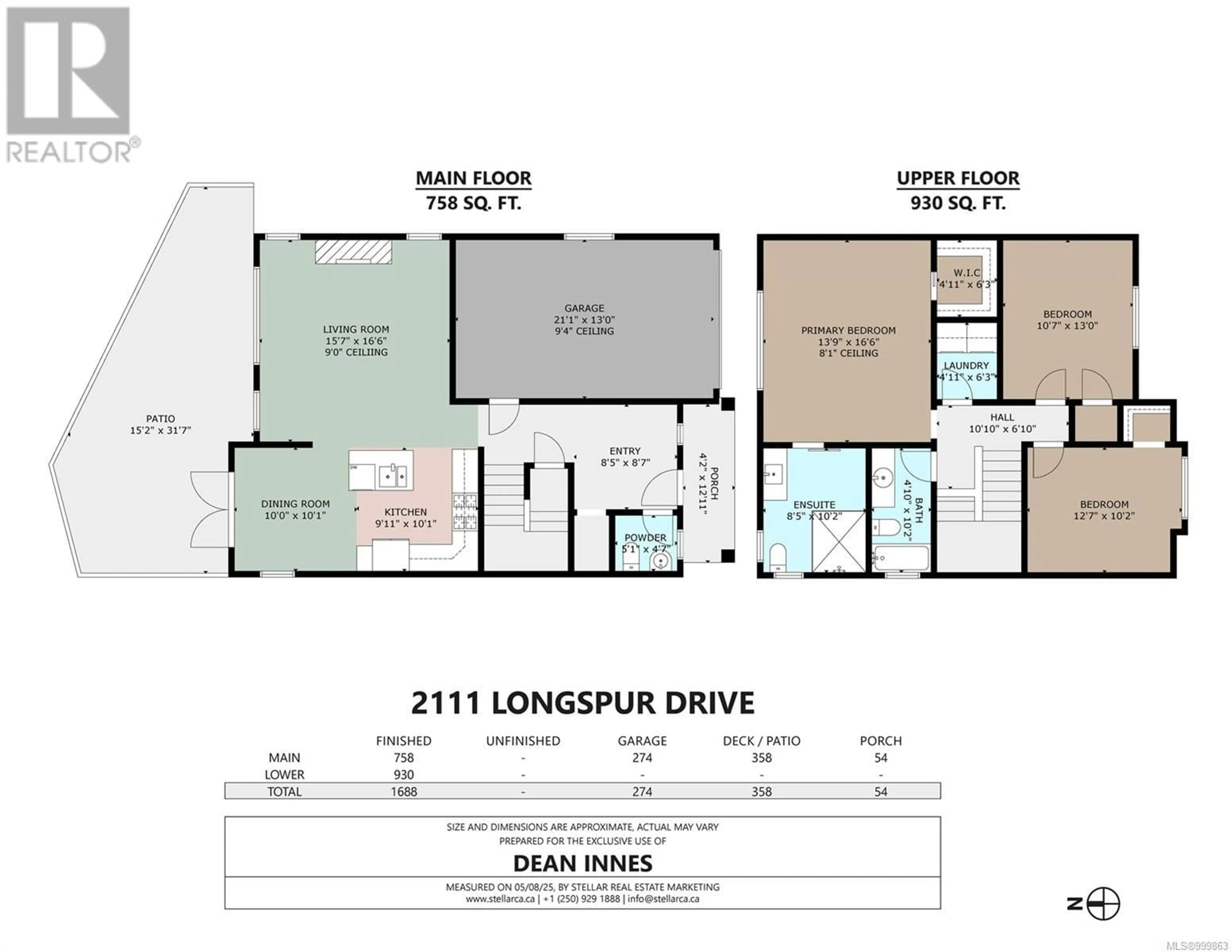 Floor plan for 2111 LONGSPUR DRIVE, Langford British Columbia V9B0E7