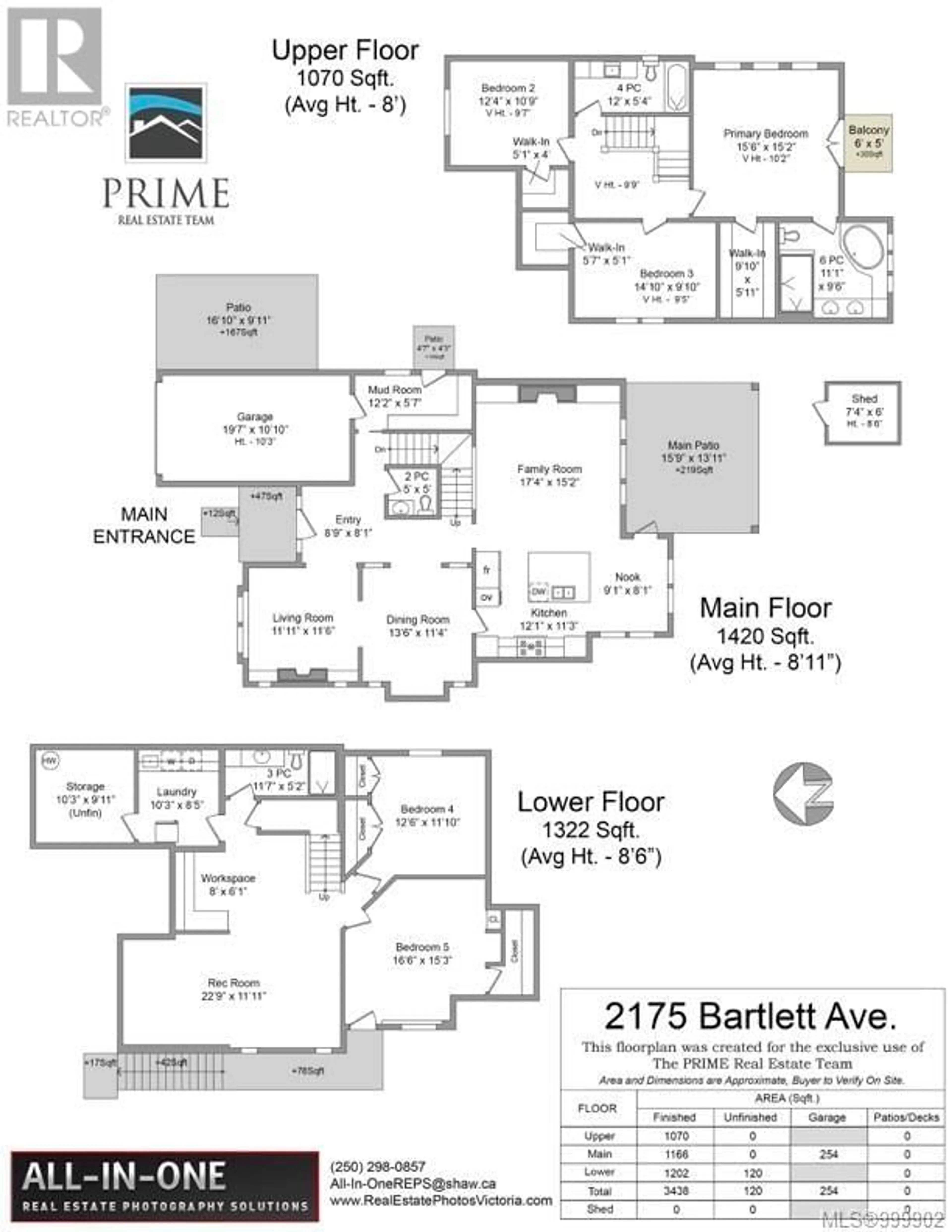 Floor plan for 2175 BARTLETT AVENUE, Oak Bay British Columbia V8S2R1