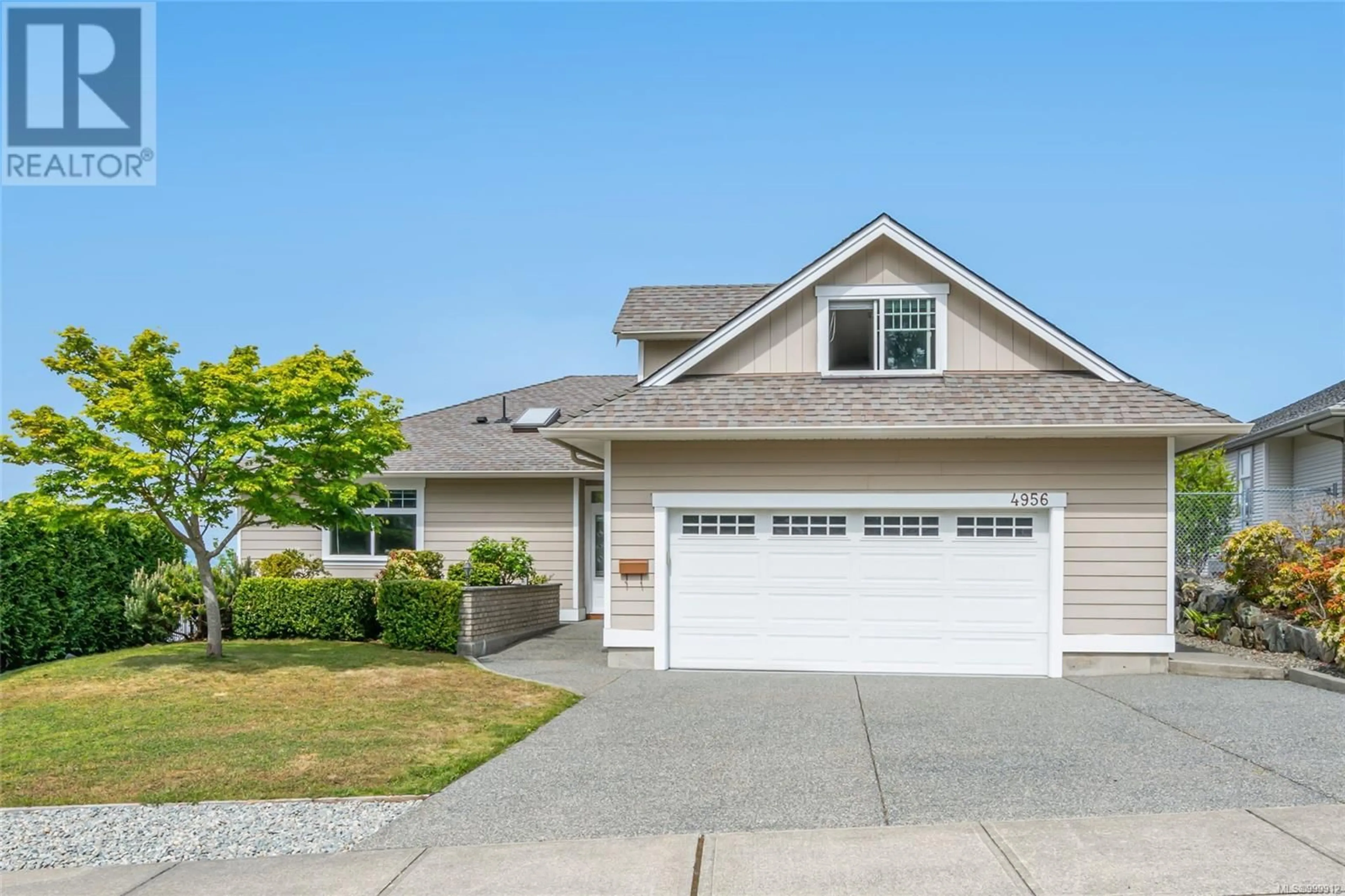 Home with vinyl exterior material, street for 4956 BELLA VISTA CRESCENT, Nanaimo British Columbia V9V1M5