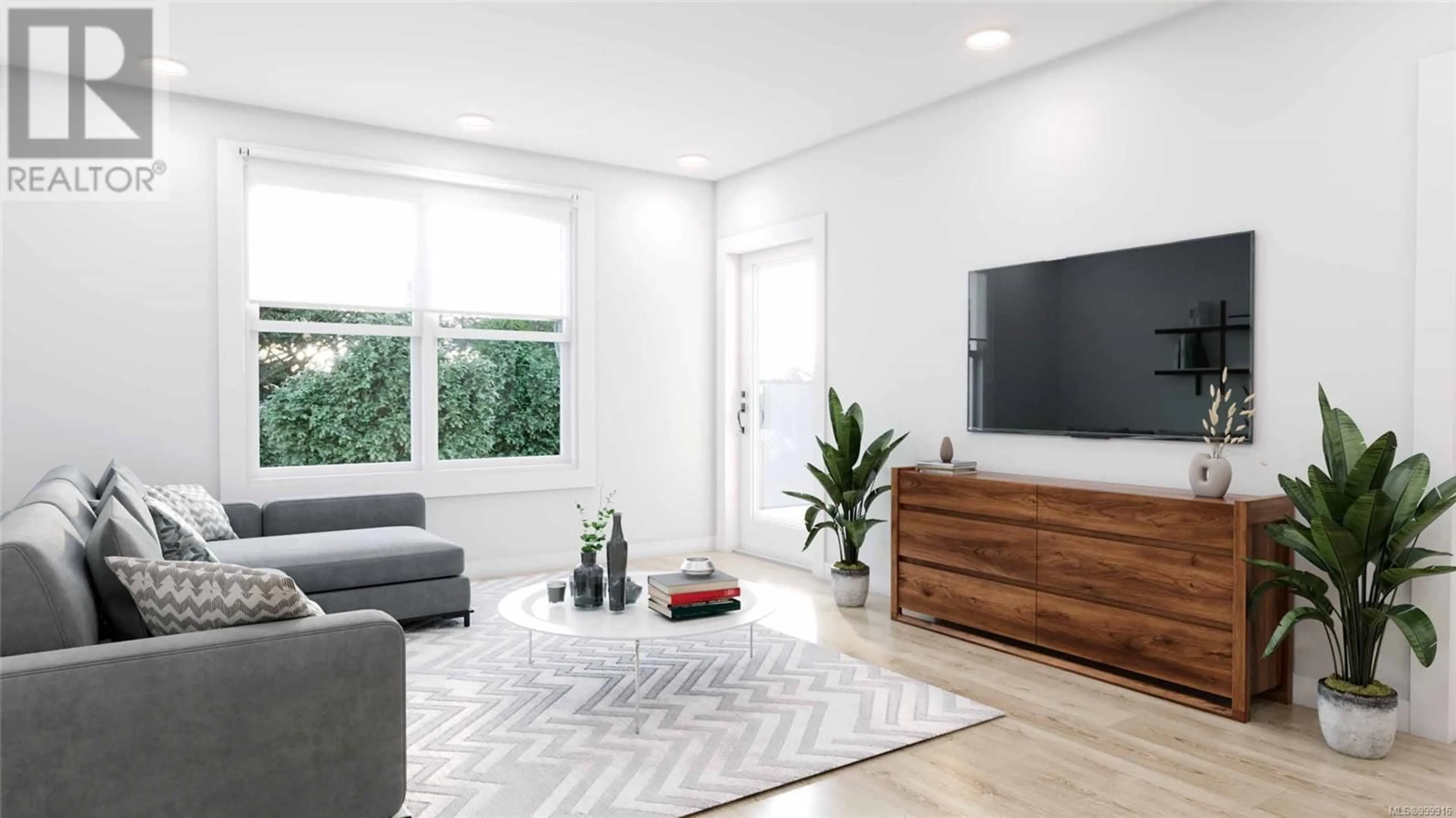 Living room with furniture, wood/laminate floor for 208 - 777 STATION AVENUE, Langford British Columbia V9B2S1