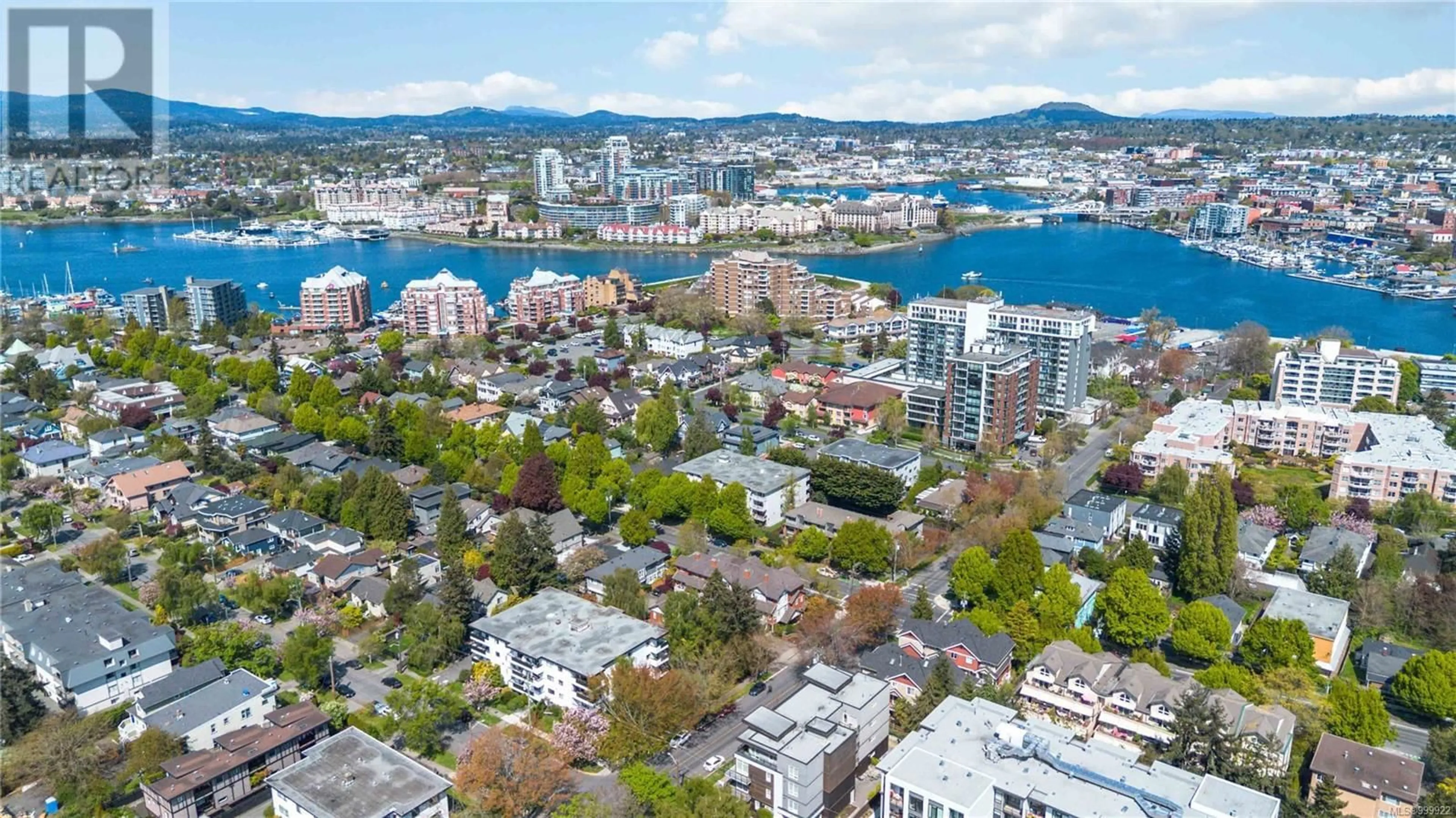 A pic from outside/outdoor area/front of a property/back of a property/a pic from drone, city buildings view from balcony for 4 - 285 SUPERIOR STREET, Victoria British Columbia V8V5A3