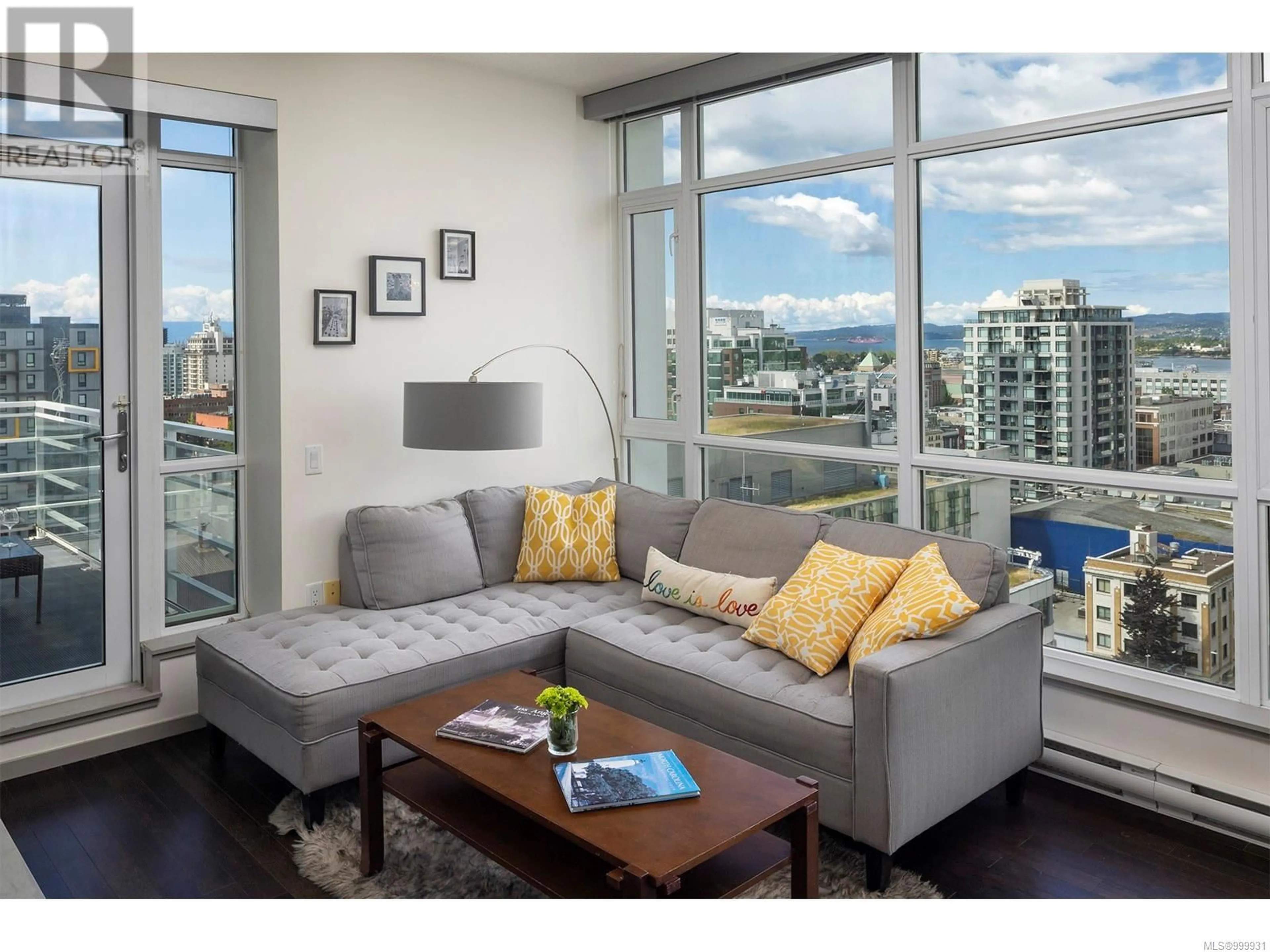 Living room with furniture, unknown for 1502 - 834 JOHNSON STREET, Victoria British Columbia V8W1N3