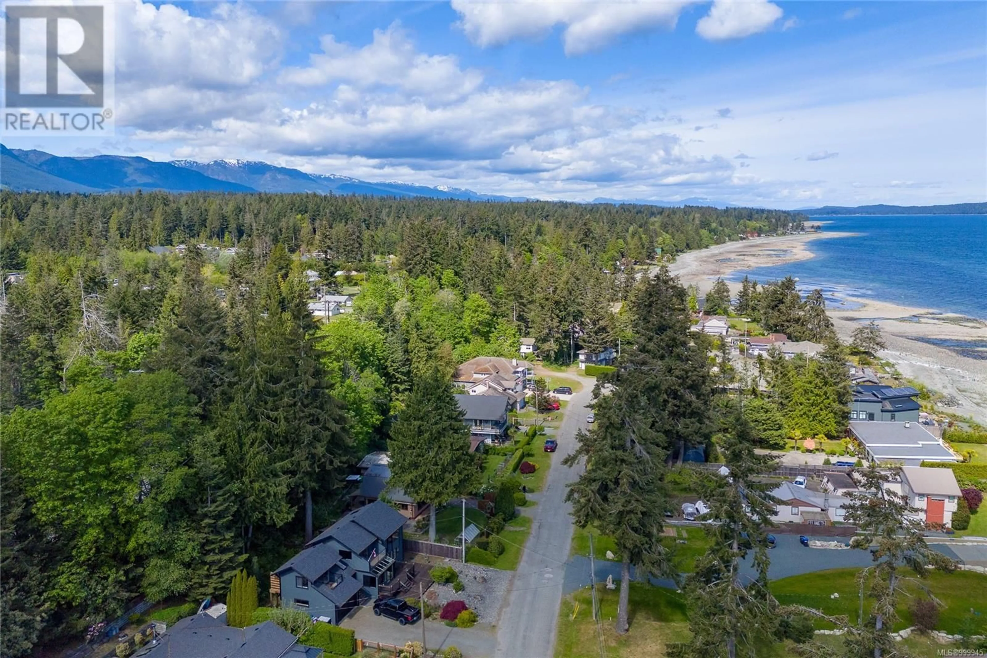 A pic from outside/outdoor area/front of a property/back of a property/a pic from drone, water/lake/river/ocean view for 3960 BOVANIS ROAD, Bowser British Columbia V0R1G0