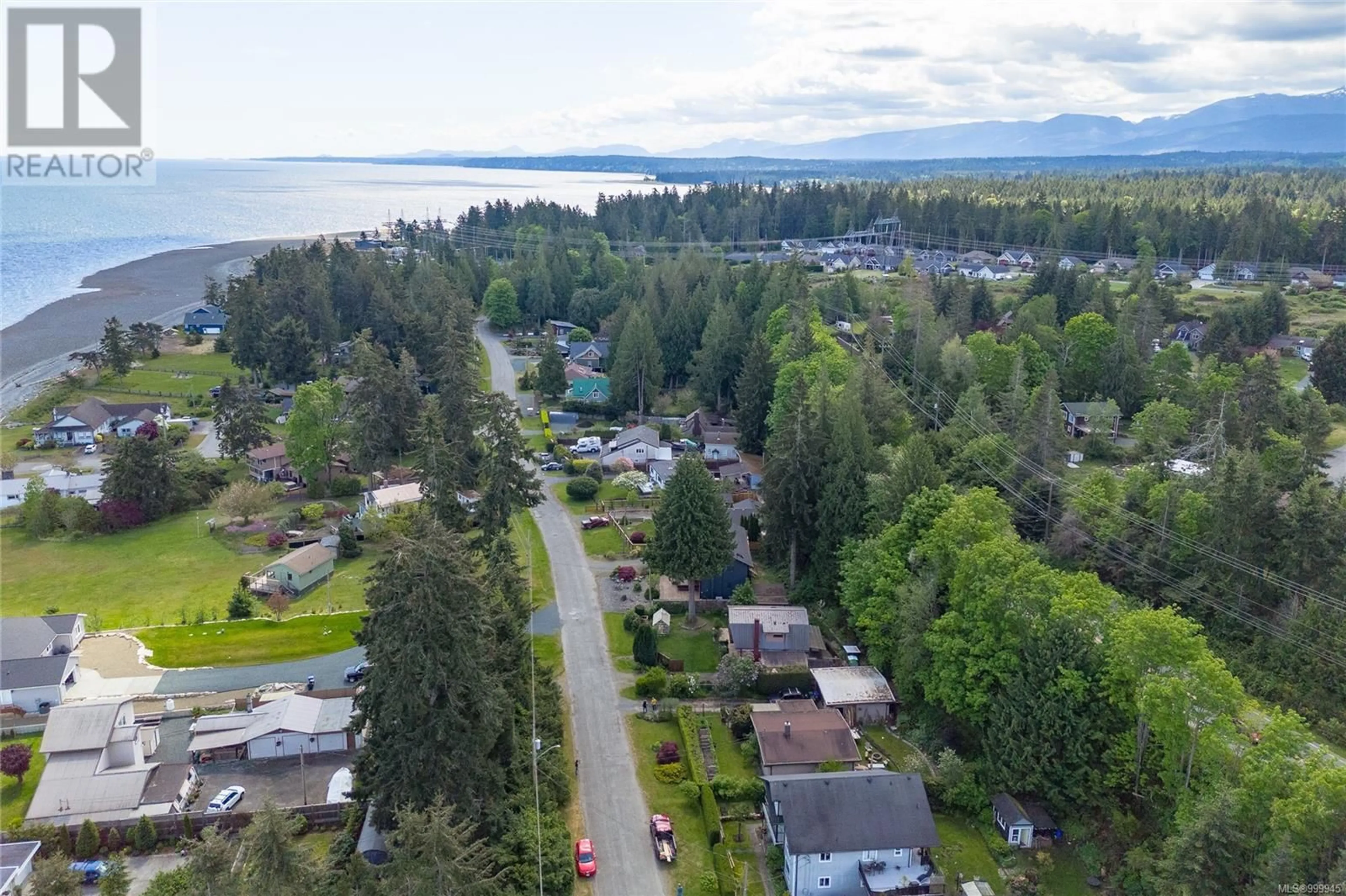 A pic from outside/outdoor area/front of a property/back of a property/a pic from drone, water/lake/river/ocean view for 3960 BOVANIS ROAD, Bowser British Columbia V0R1G0
