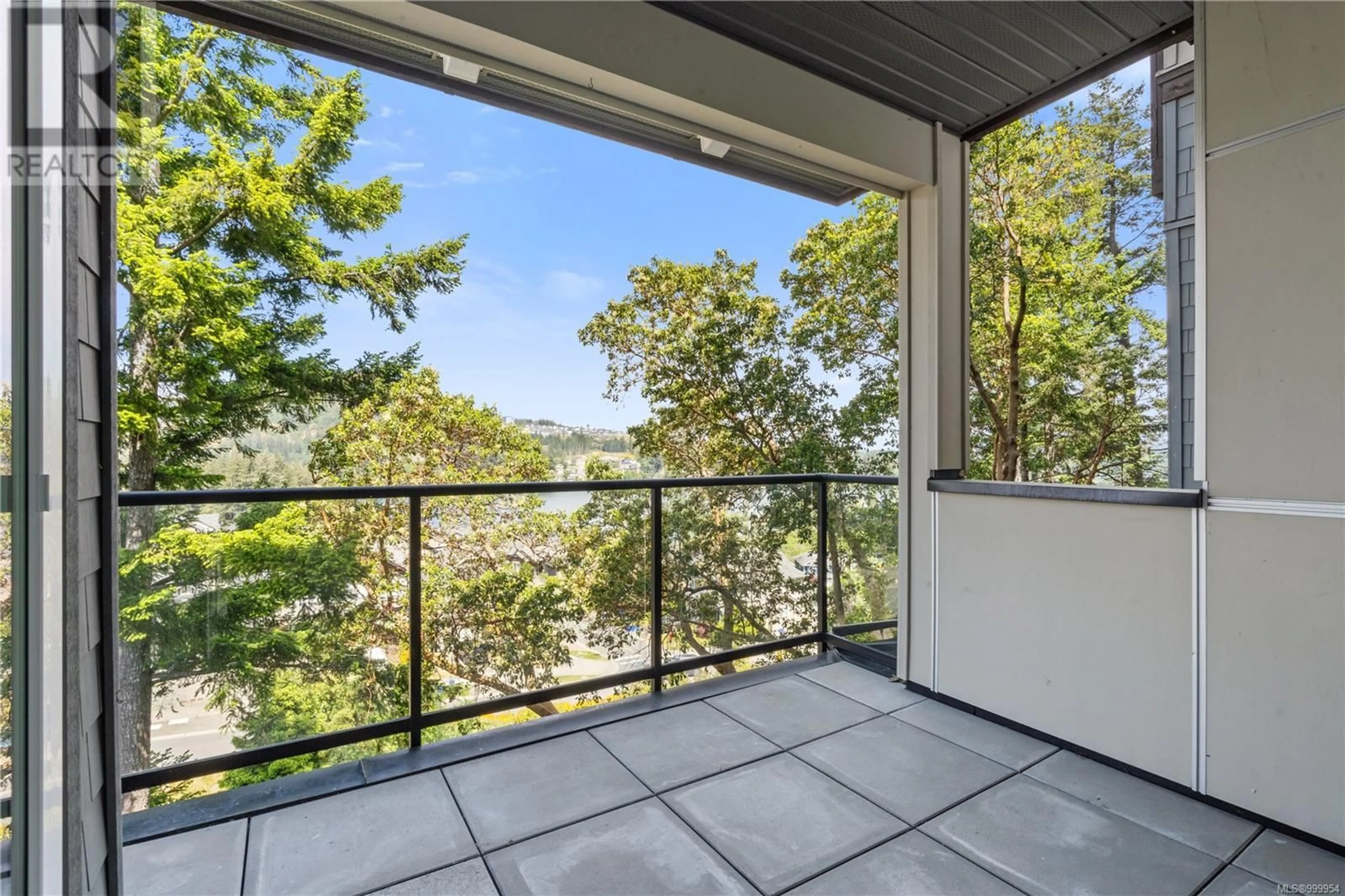 Balcony in the apartment, water/lake/river/ocean view for 101 - 1145 SIKORSKY ROAD, Langford British Columbia V9B0M8