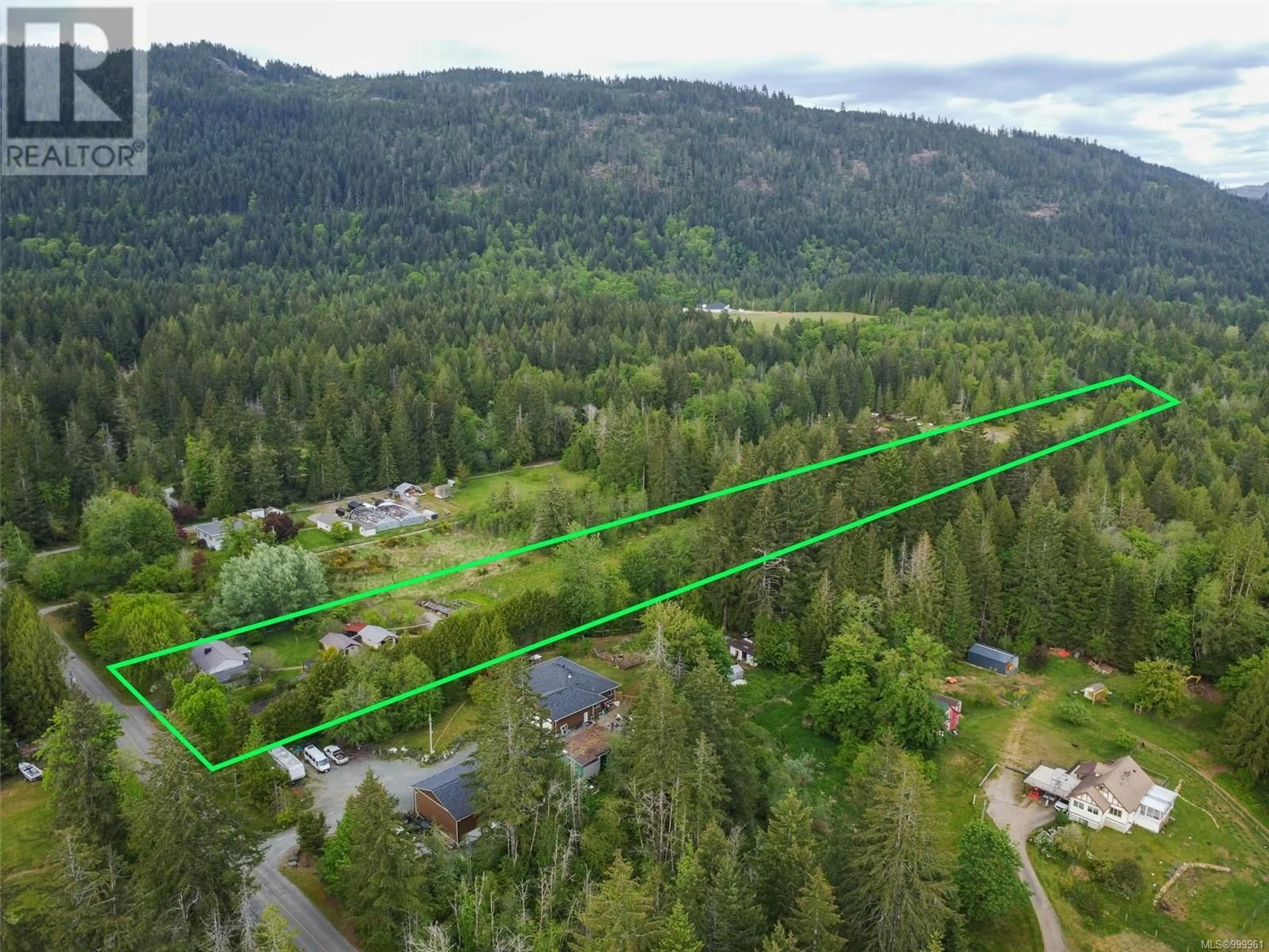 A pic from outside/outdoor area/front of a property/back of a property/a pic from drone, forest/trees view for 6767 CYPRESS BOULEVARD, Port Alberni British Columbia V9Y8T7