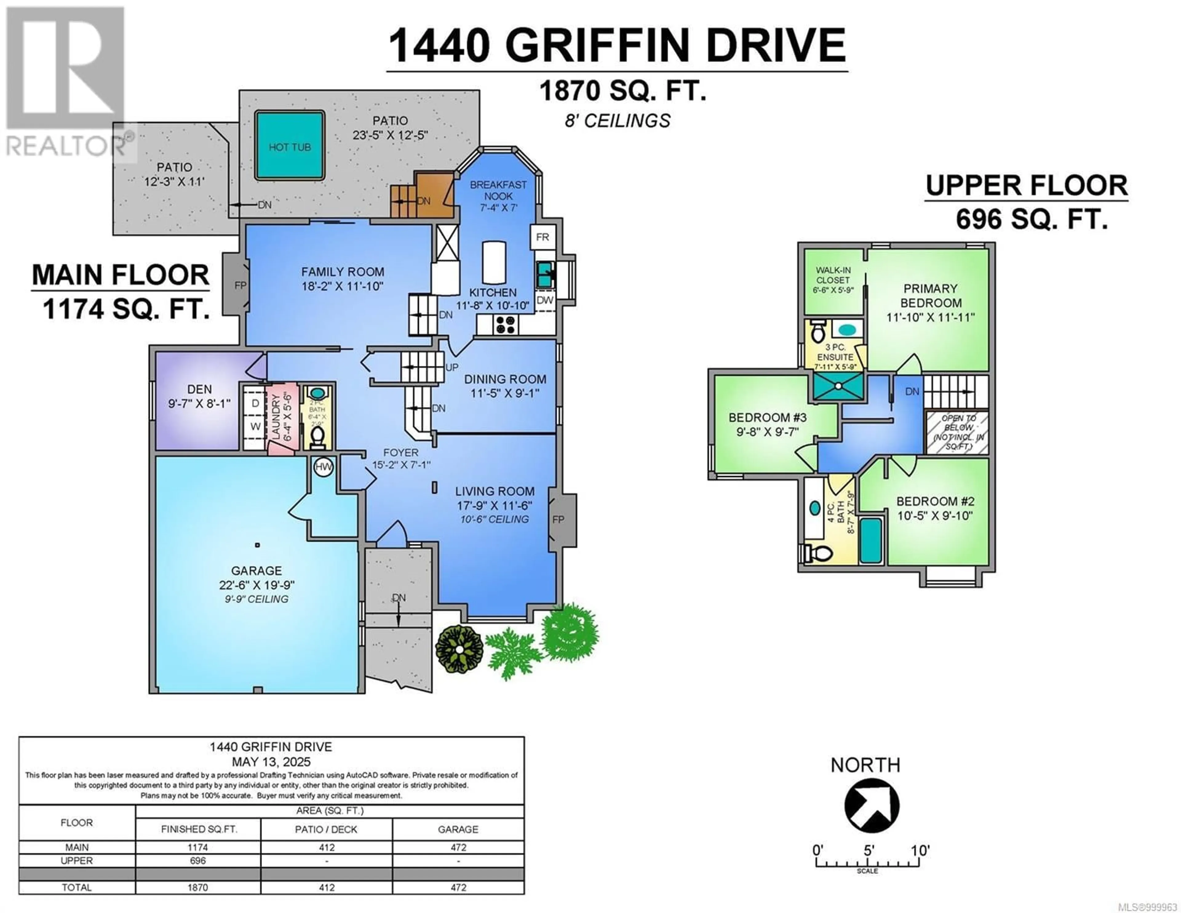 Floor plan for 1440 GRIFFIN DRIVE, Courtenay British Columbia V9N8M6