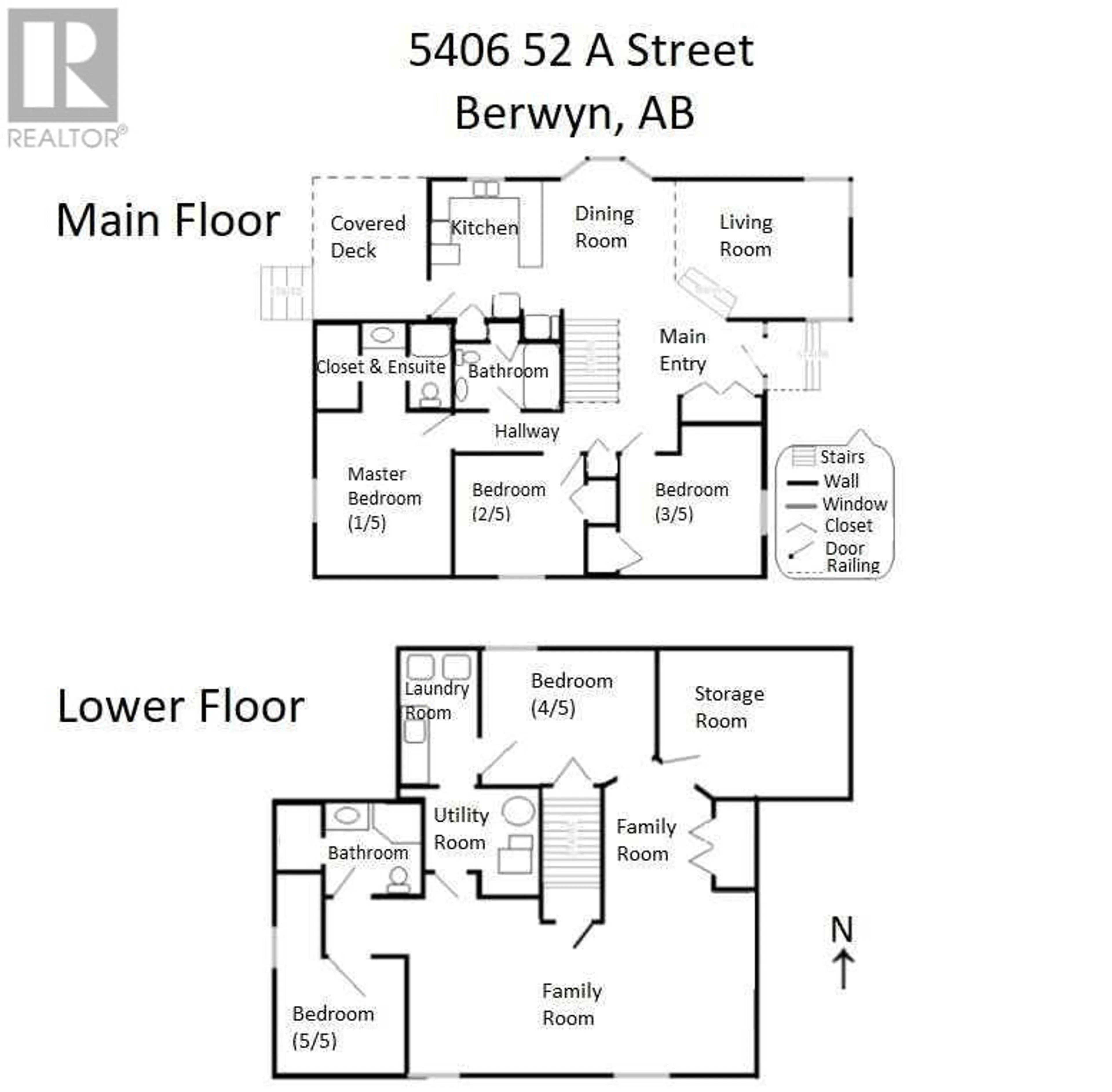 Floor plan for 5406 52A Street, Berwyn Alberta T0H0E0