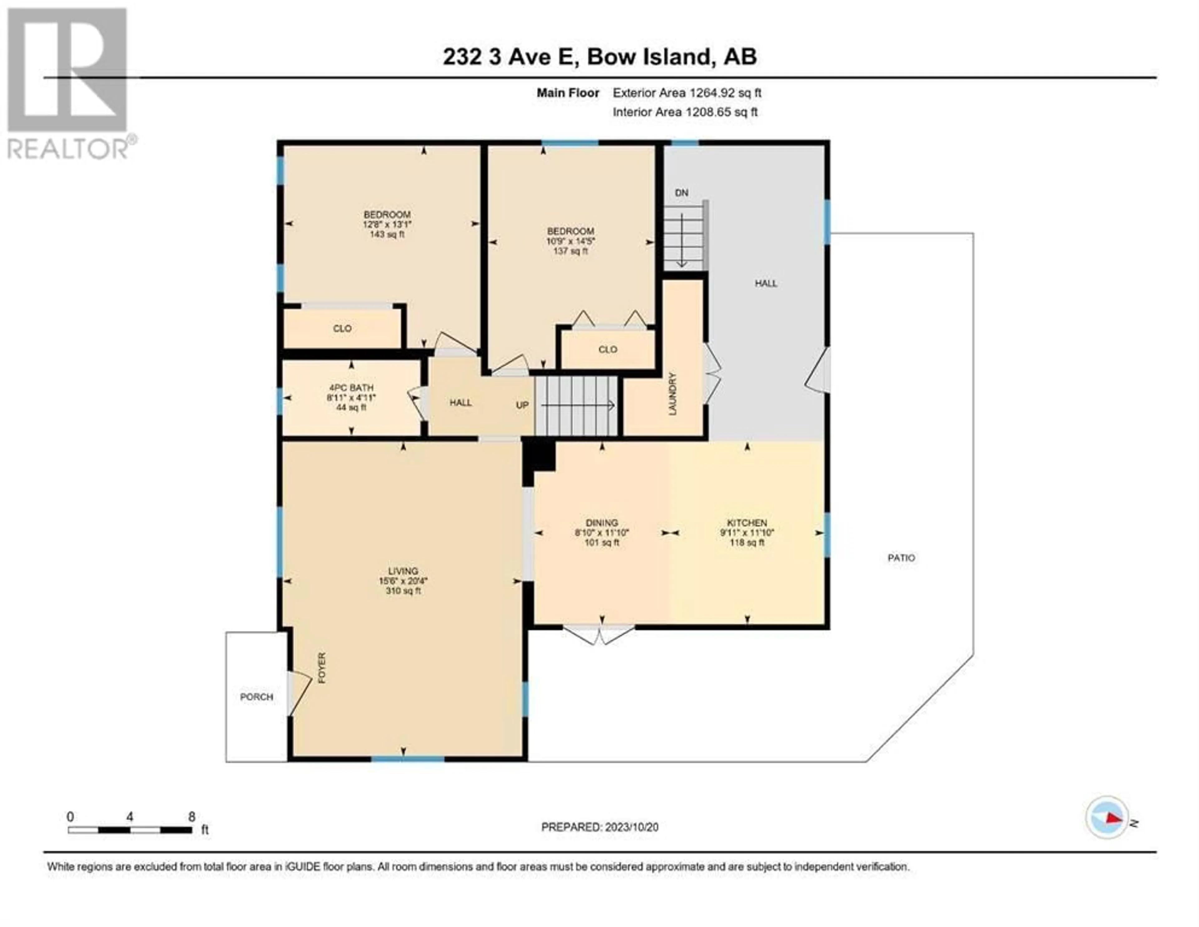 Floor plan for 232 3 Avenue E, Bow Island Alberta T0K0G0
