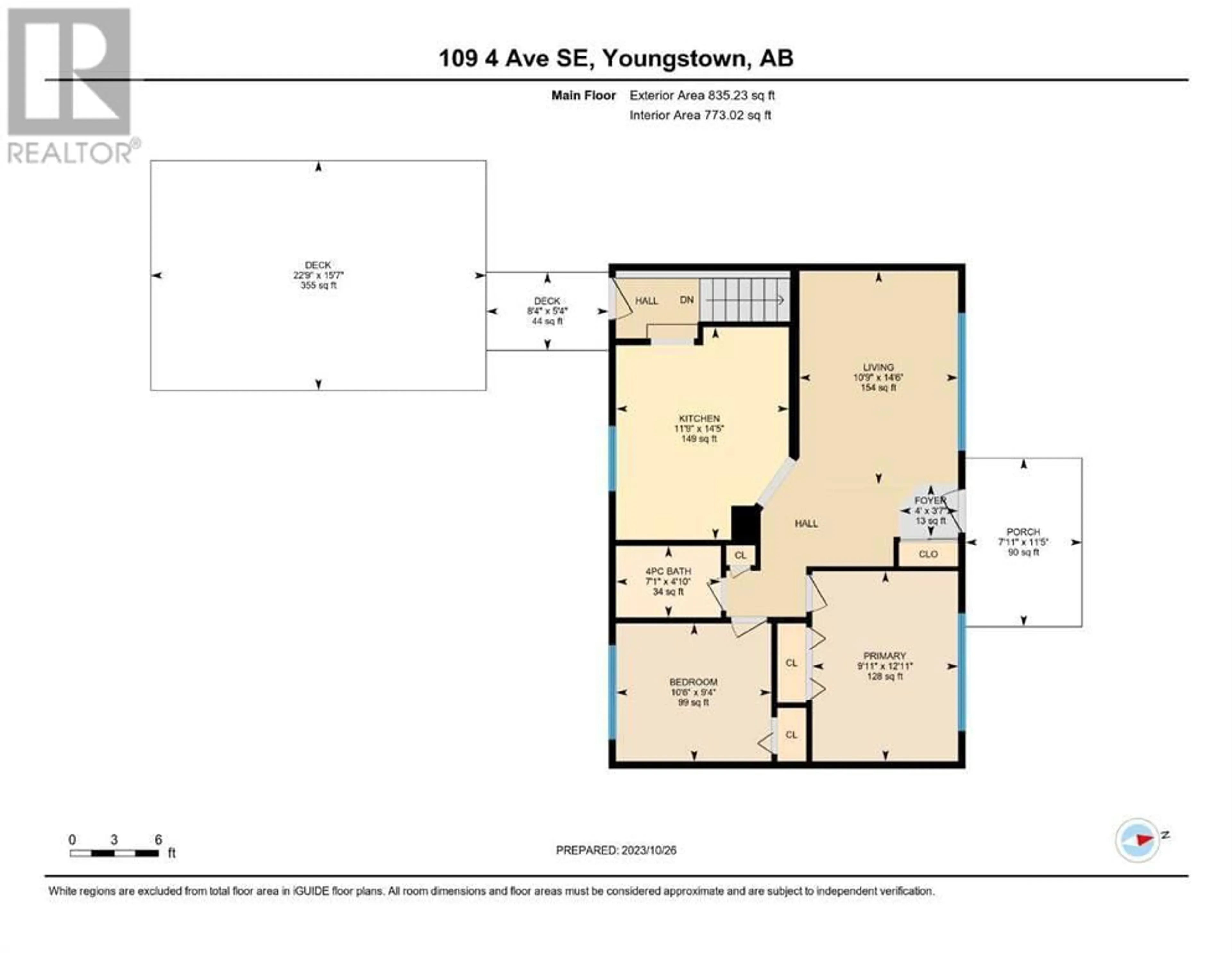 Floor plan for 109 4 Avenue SE, Youngstown Alberta T0J3P0