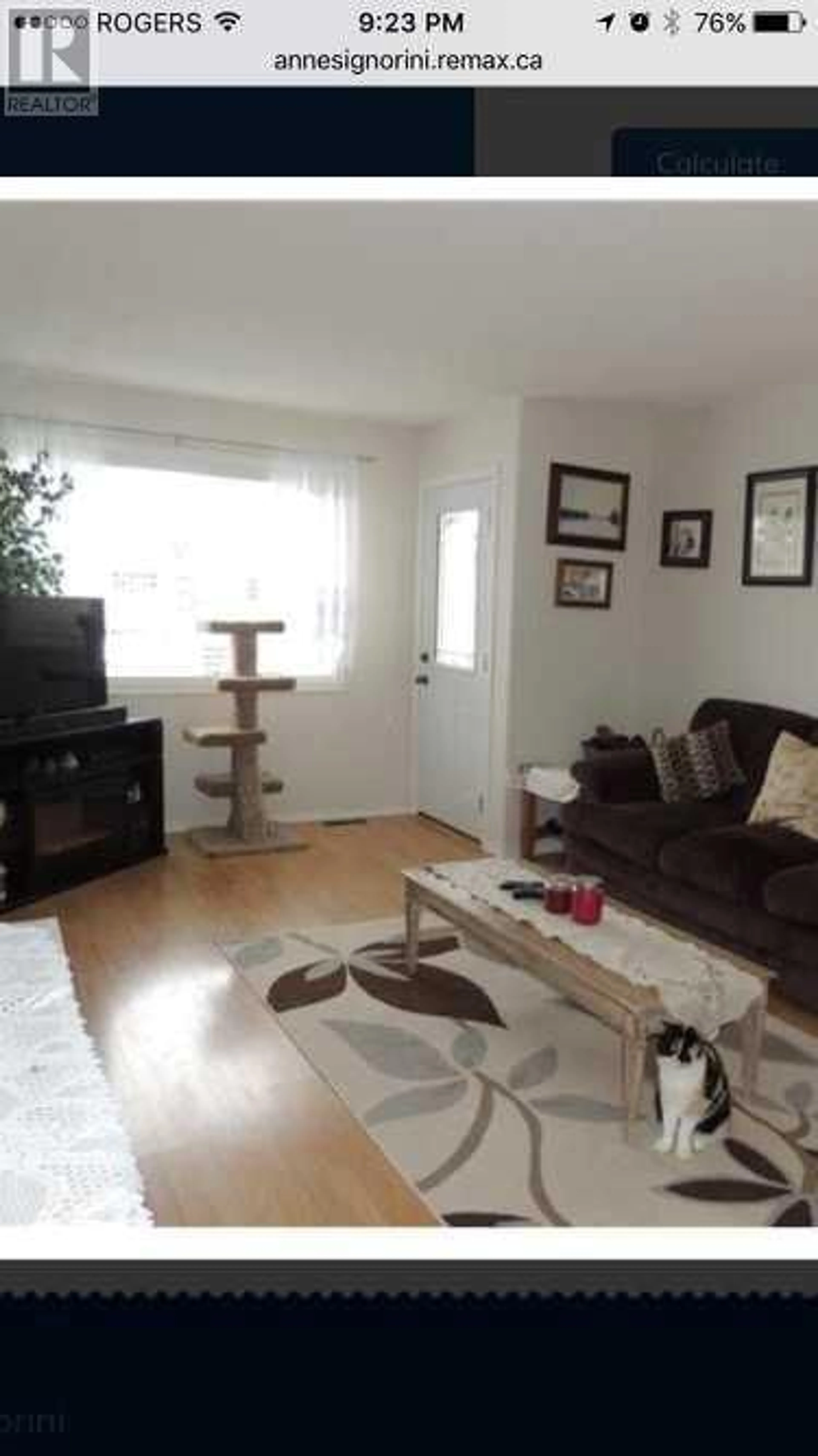 Living room for 4808 54 Avenue, Grimshaw Alberta T0H1W0