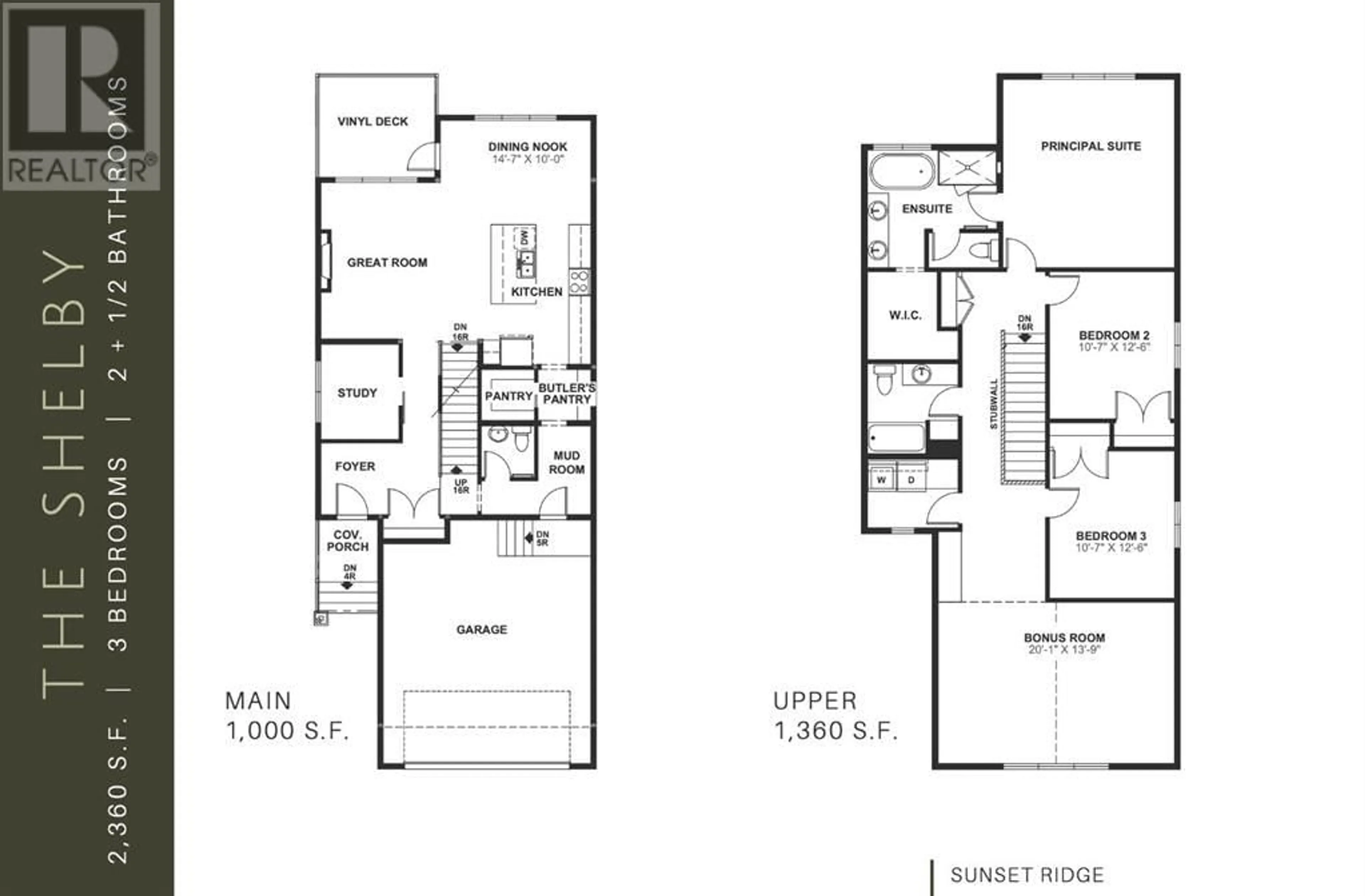 Floor plan for 112 Sunrise Heath, Cochrane Alberta T4C0H4