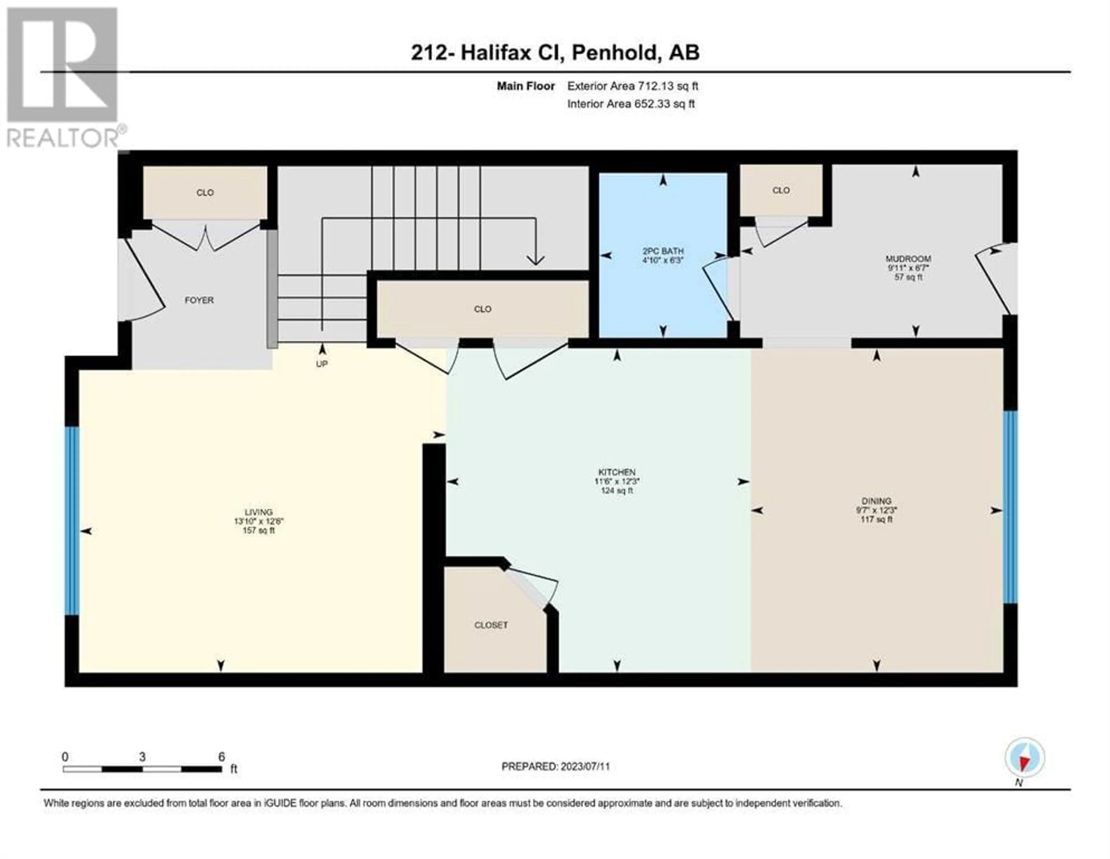 Floor plan for 256 Halifax Close, Penhold Alberta T0M1R0
