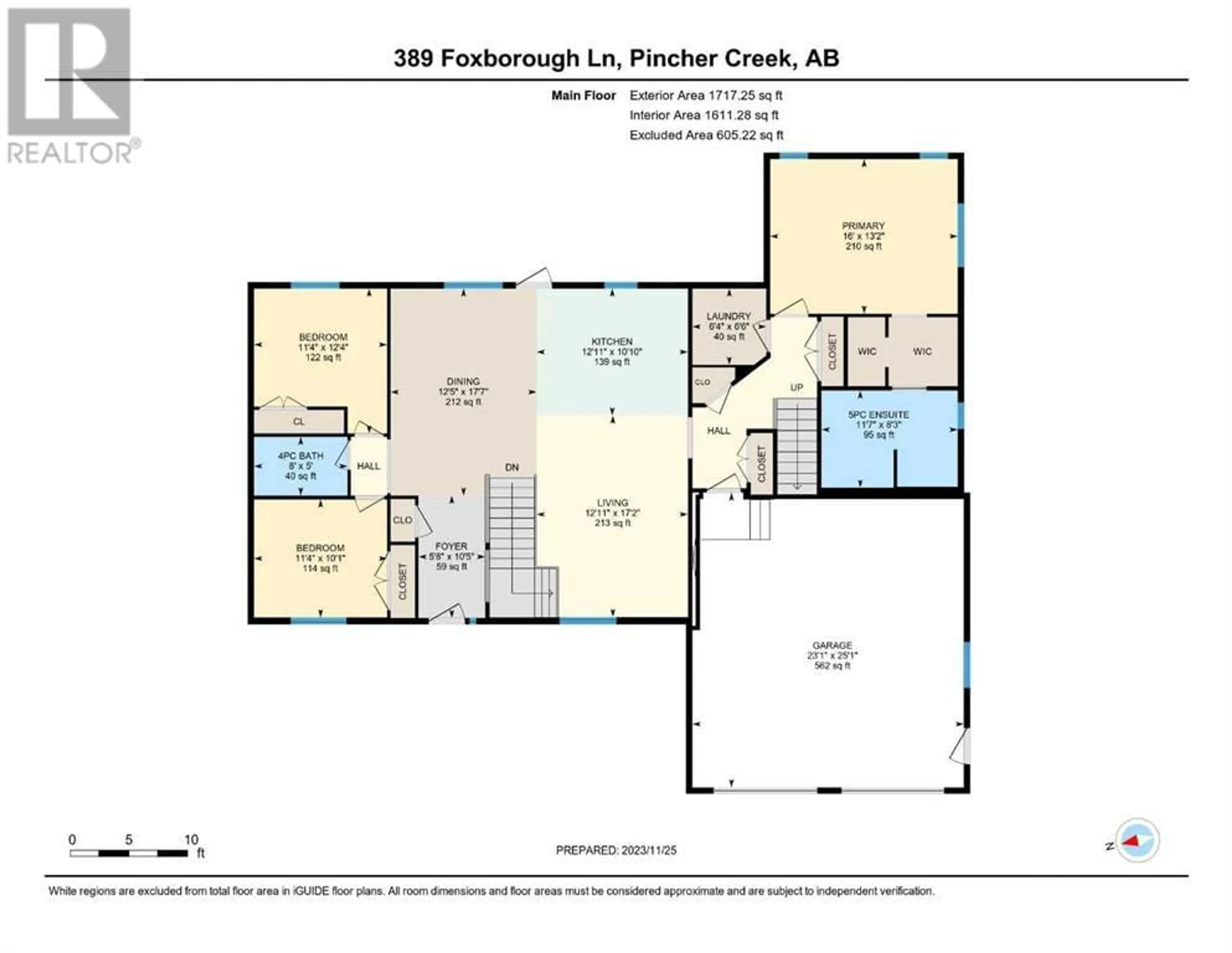 Floor plan for 389 Foxborough Lane, Pincher Creek Alberta T0K1W0