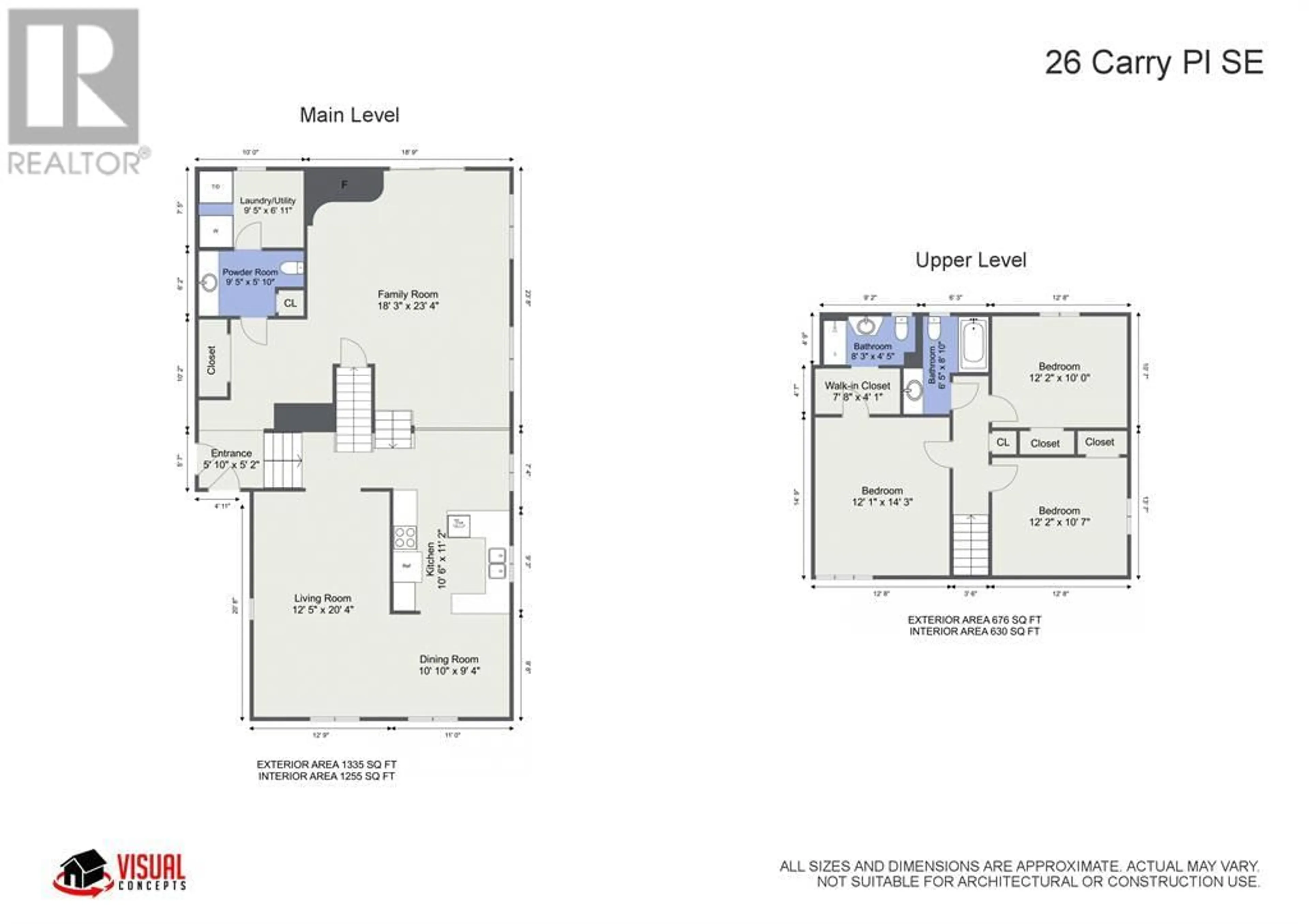 Floor plan for 26 Carry Place SE, Medicine Hat Alberta T1B3Y2
