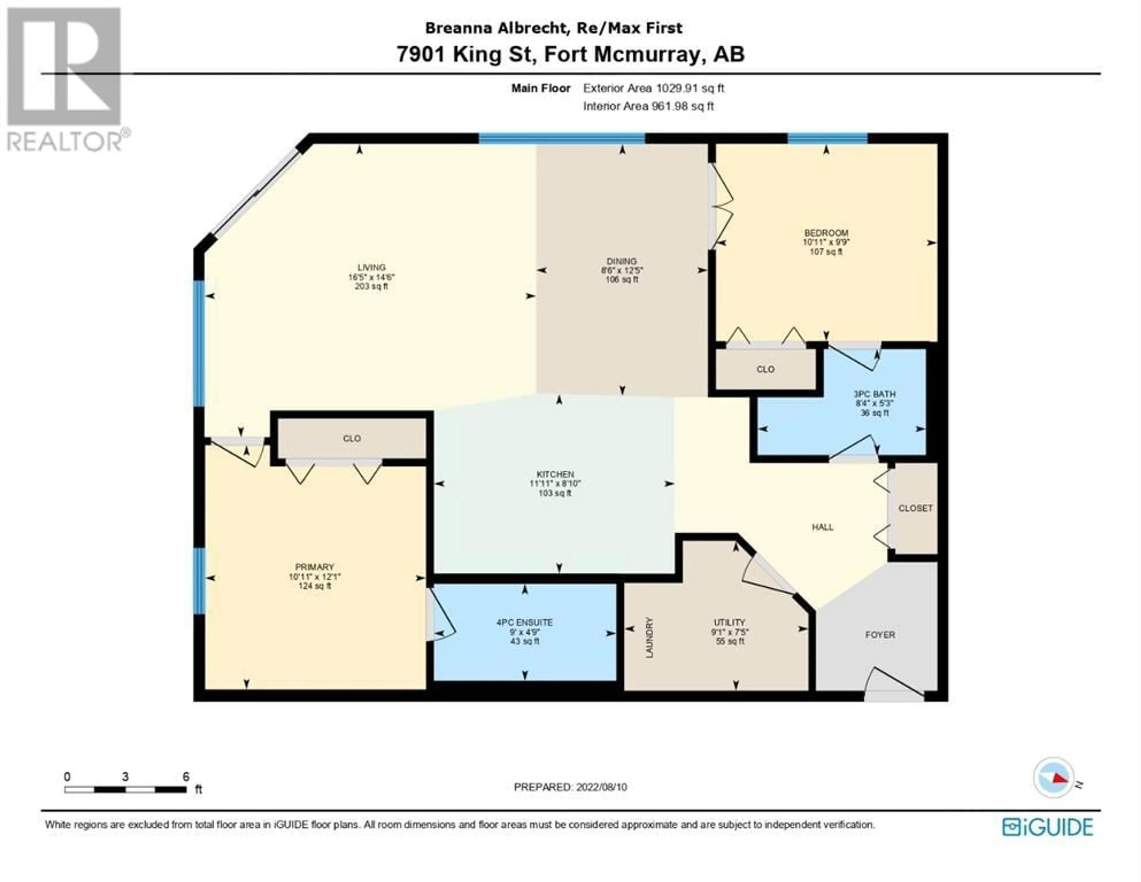 Floor plan for 1211 7901 King Street, Fort McMurray Alberta T9H0B9