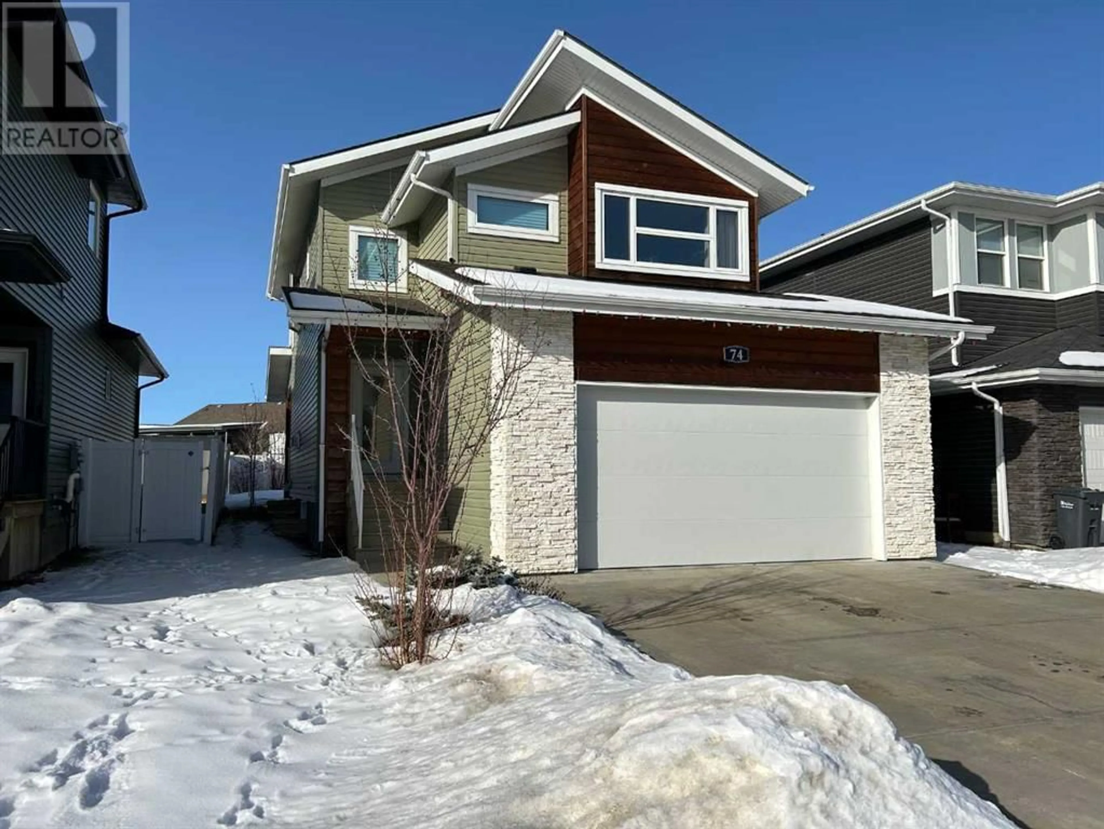 Frontside or backside of a home for 74 LALOR Drive, Red Deer Alberta T4R0R6