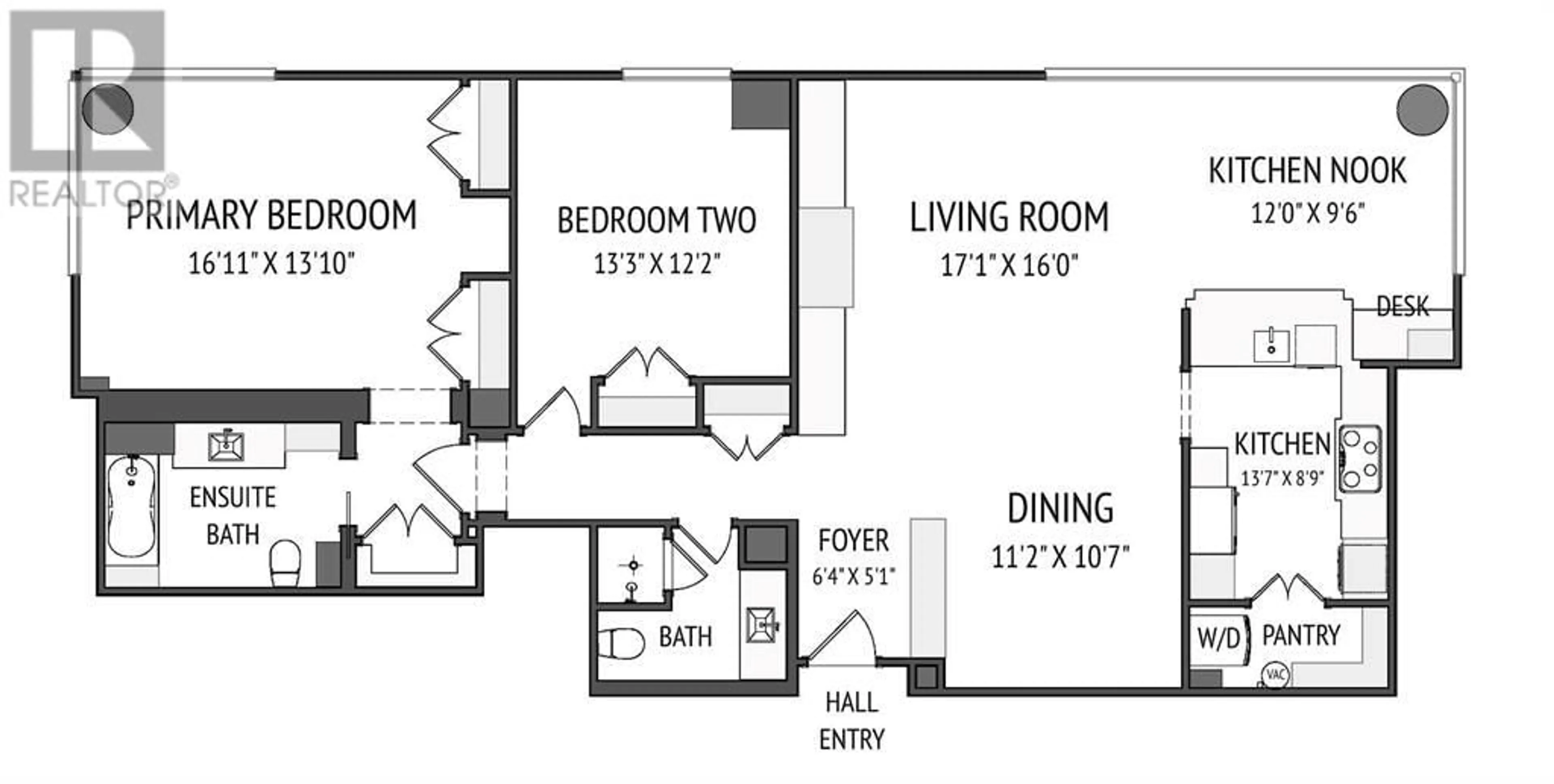 Floor plan for 502 318 26 Avenue SW, Calgary Alberta T2S2T9