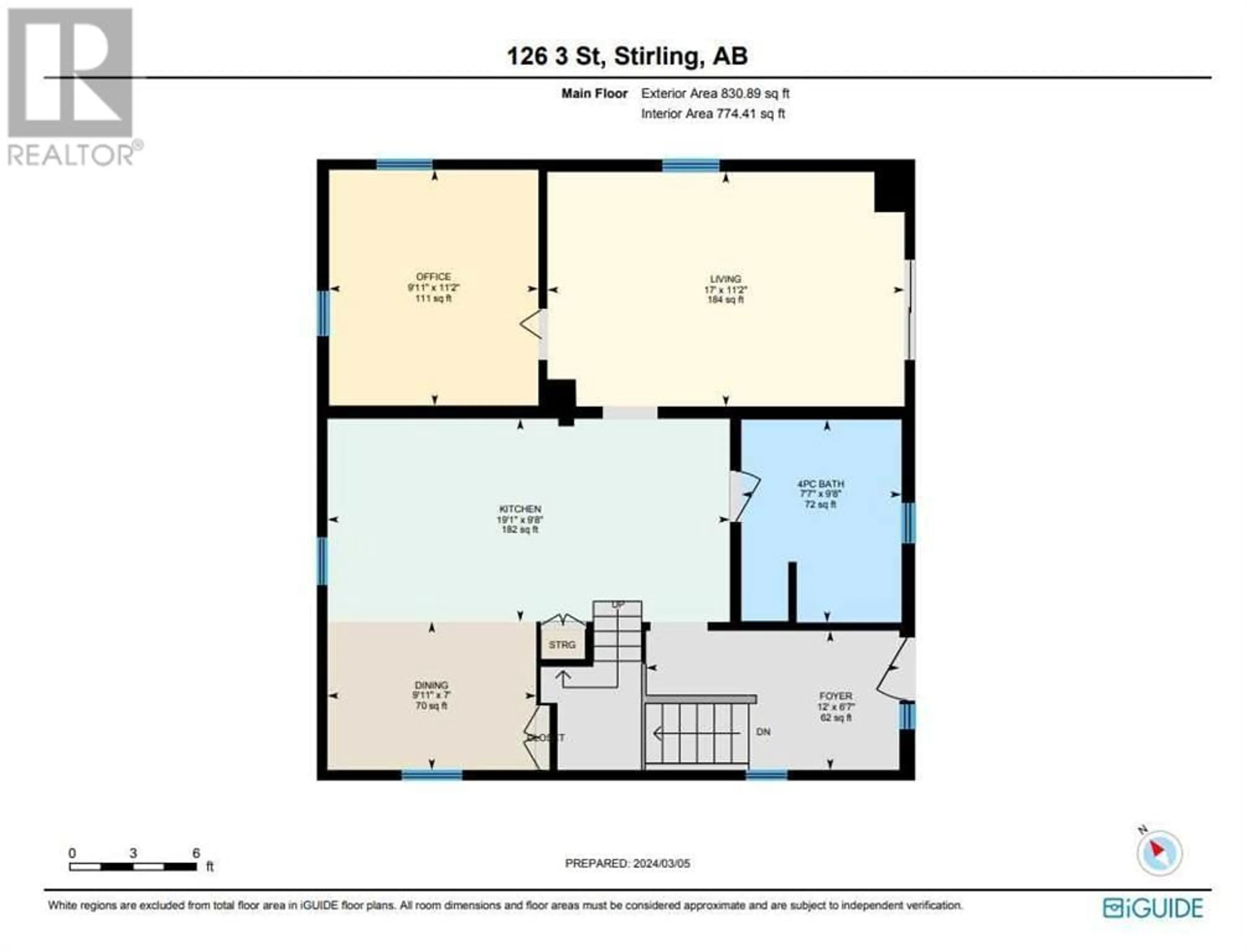 Floor plan for 126 3 Street, Stirling Alberta T0K2E0