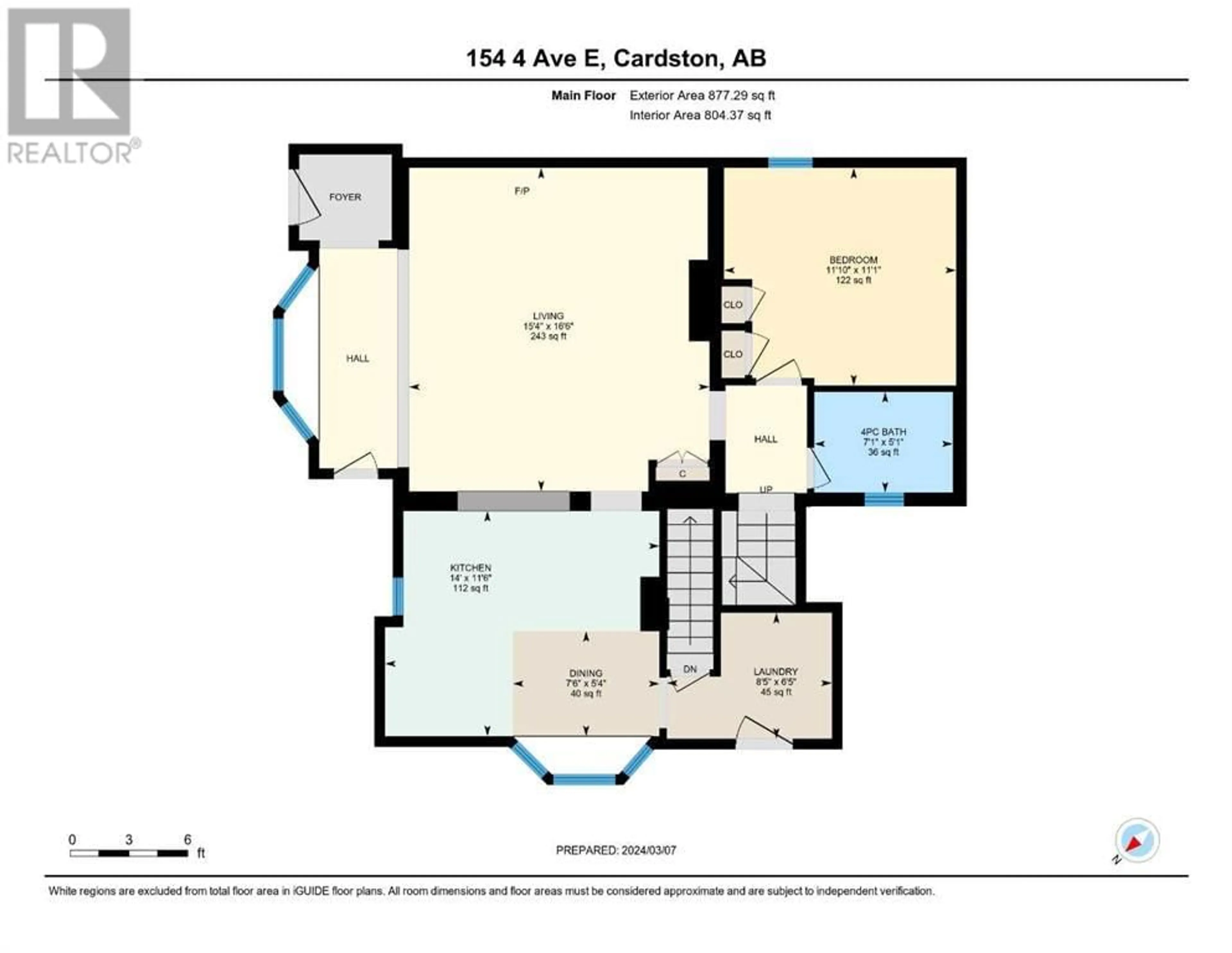 Floor plan for 154 4th Avenue E, Cardston Alberta T0K0K0