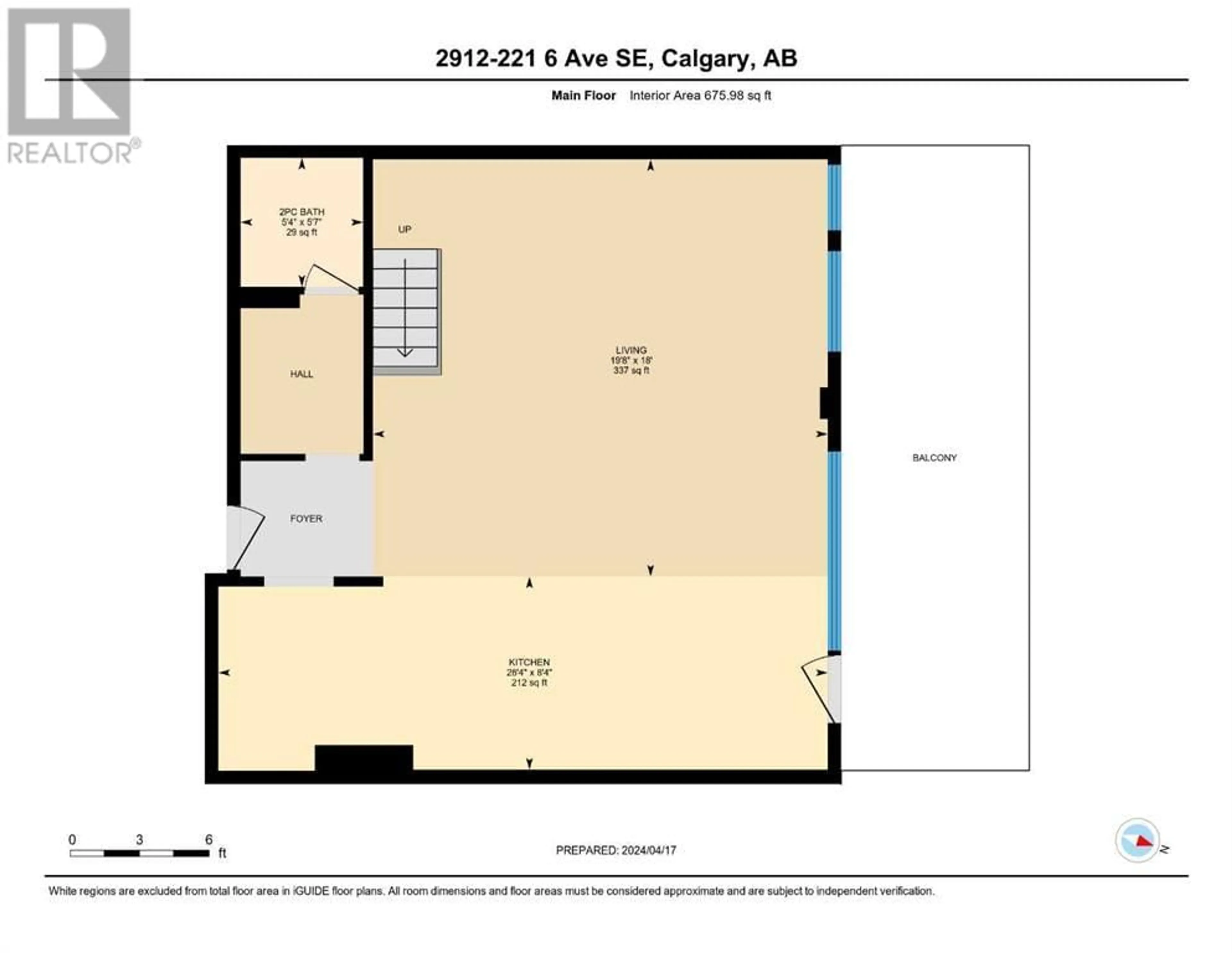 Floor plan for 2912 221 6 Avenue SE, Calgary Alberta T2G4Z9