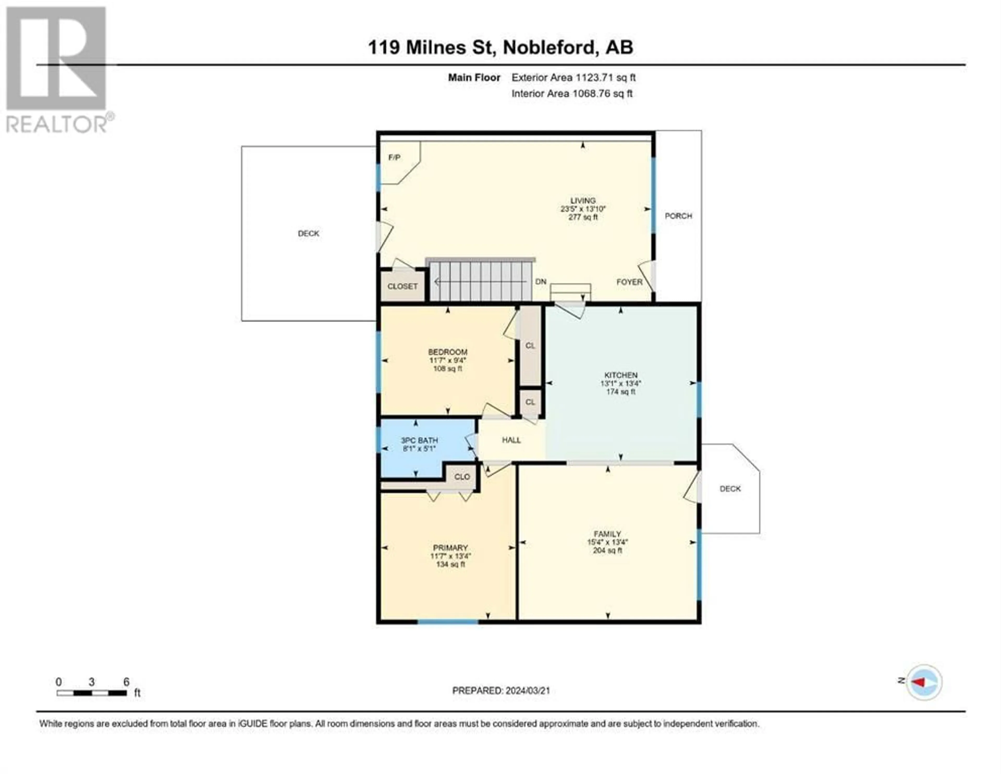 Floor plan for 119 Milnes Street, Nobleford Alberta T0L1S0