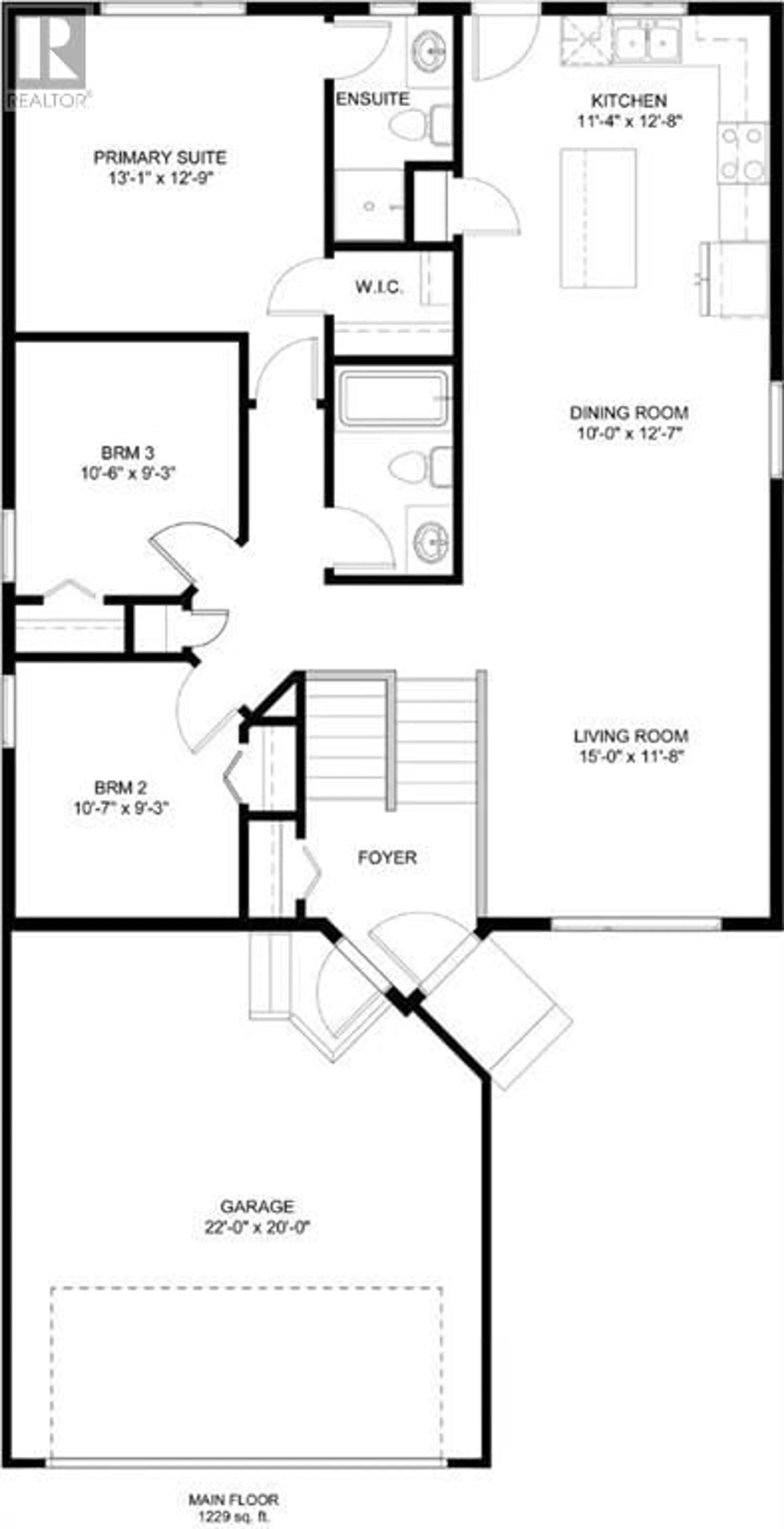 Floor plan for 4424 53 Street, Rocky Mountain House Alberta T4T0C3