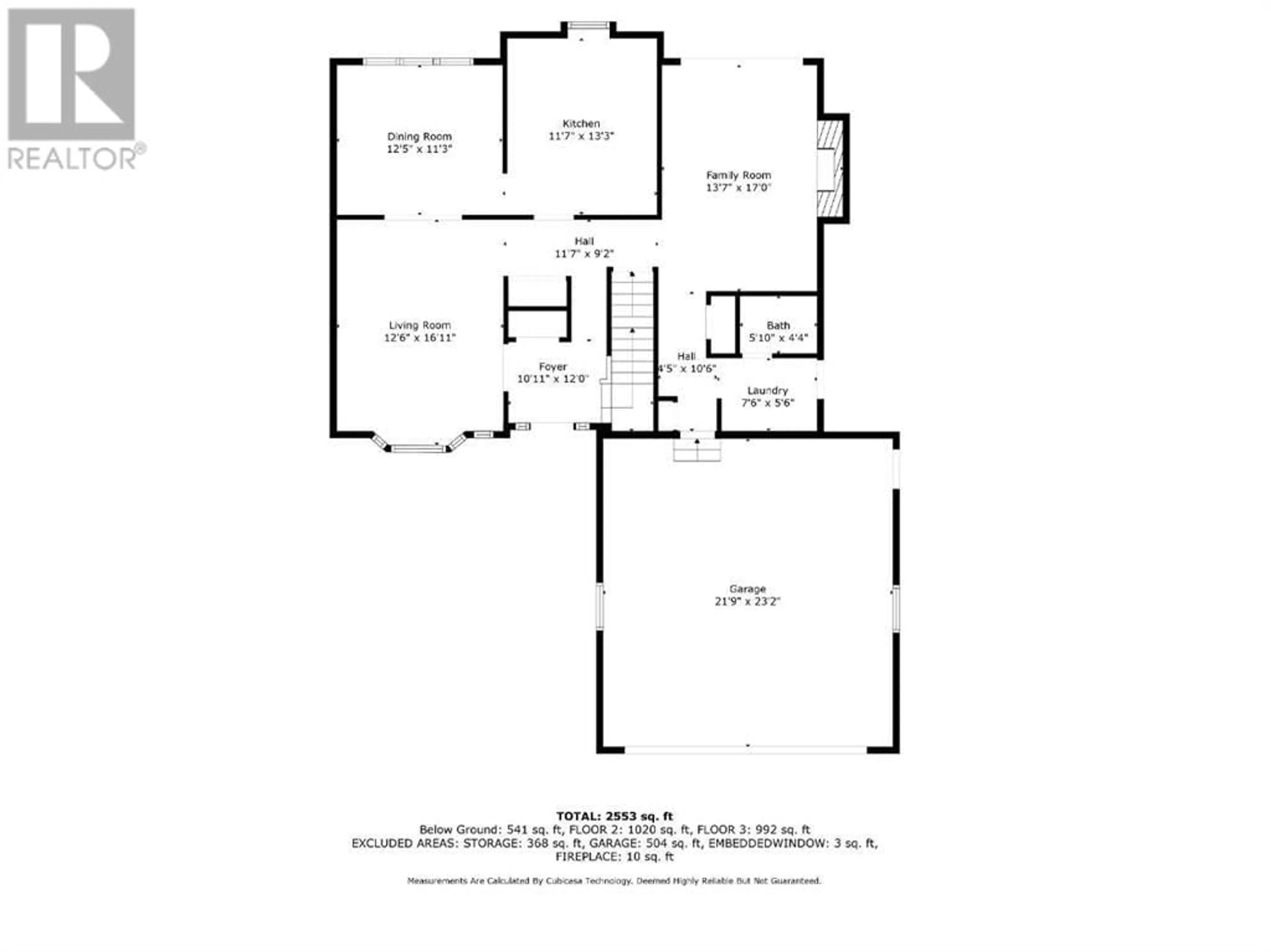Floor plan for 11 Ross Heights Place SE, Medicine Hat Alberta T1B2E5