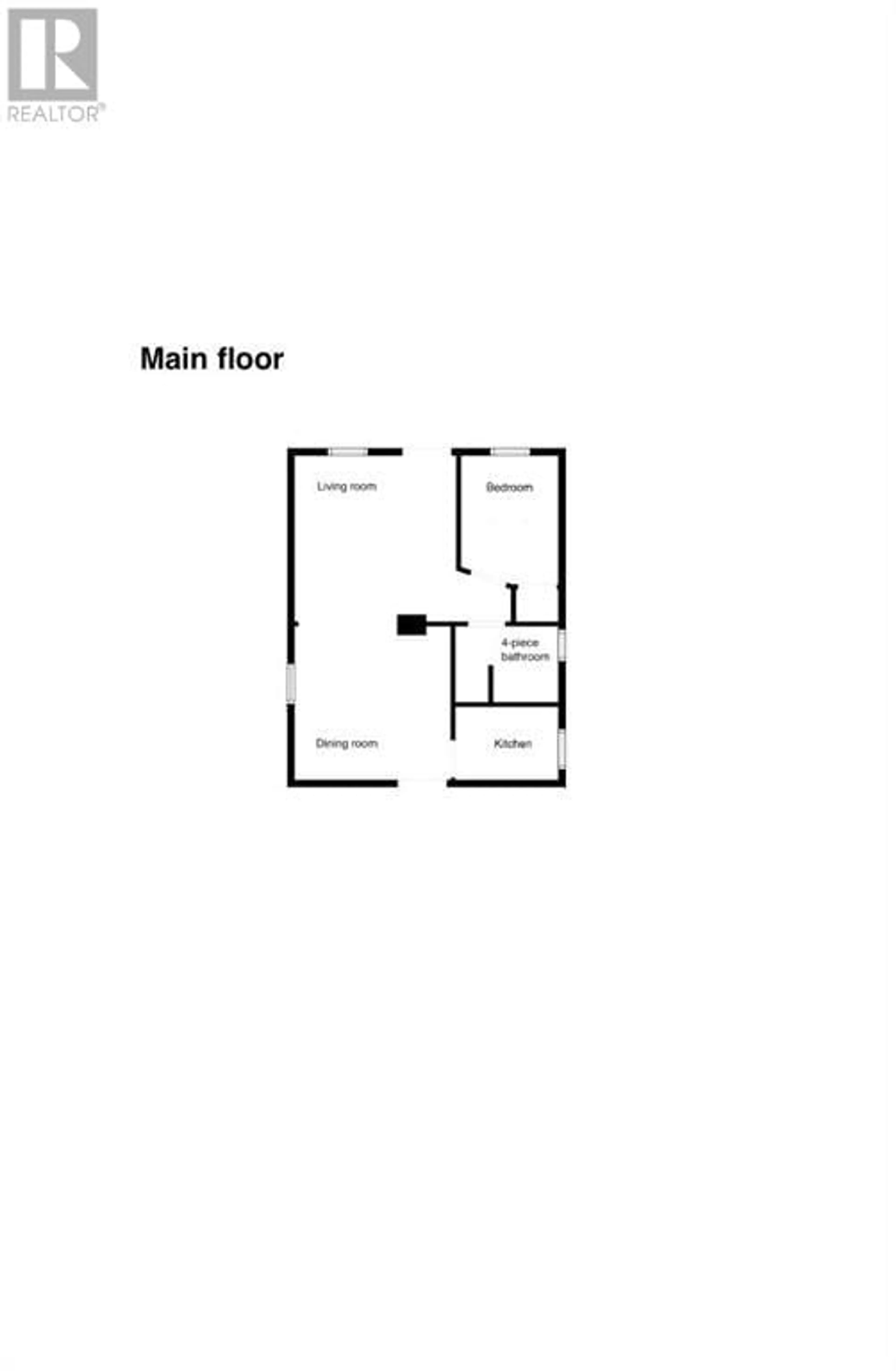 Floor plan for 4513 49 Avenue, Castor Alberta T0C0X0
