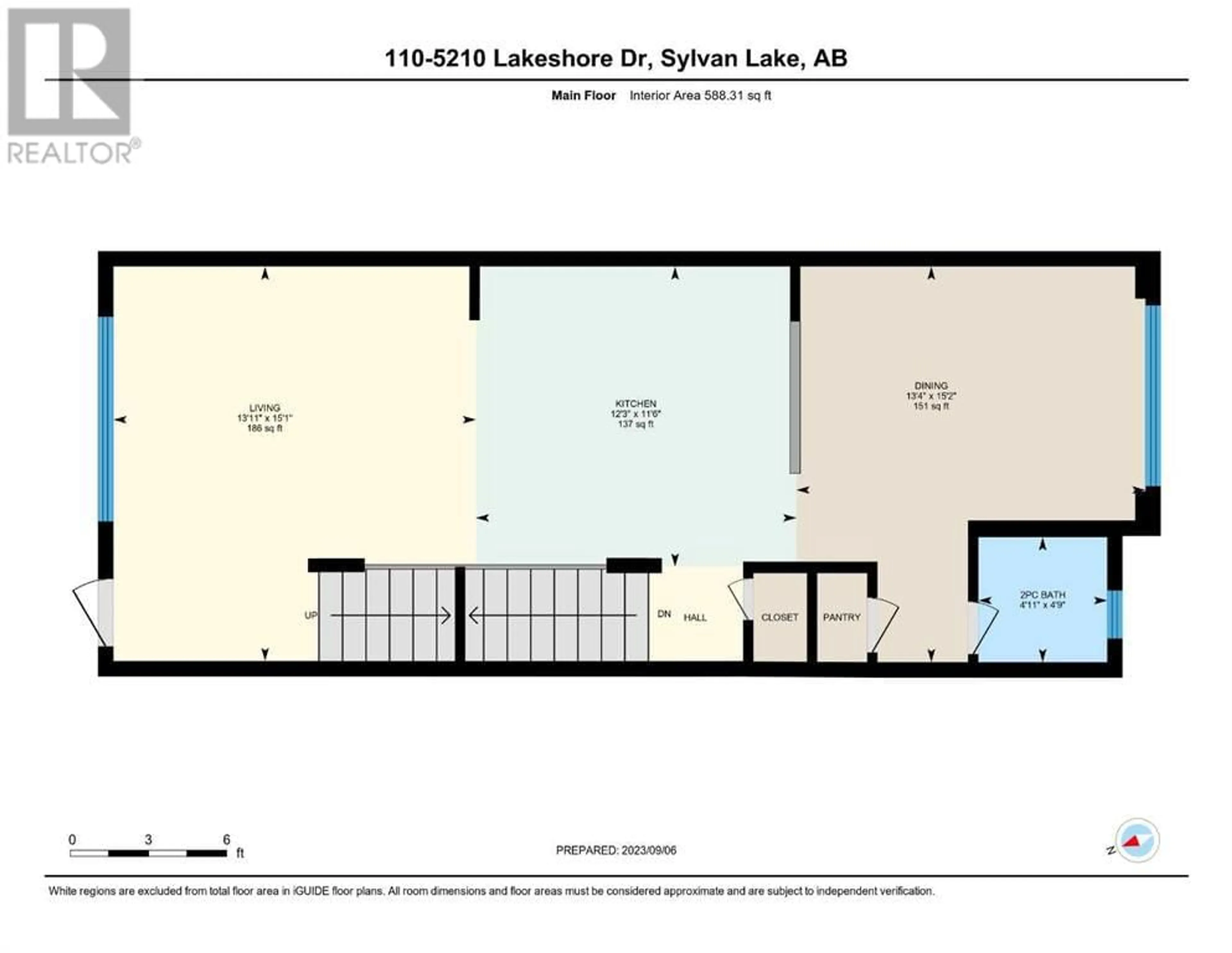 Floor plan for 110 5210 LAKESHORE Drive, Sylvan Lake Alberta T4S0M6