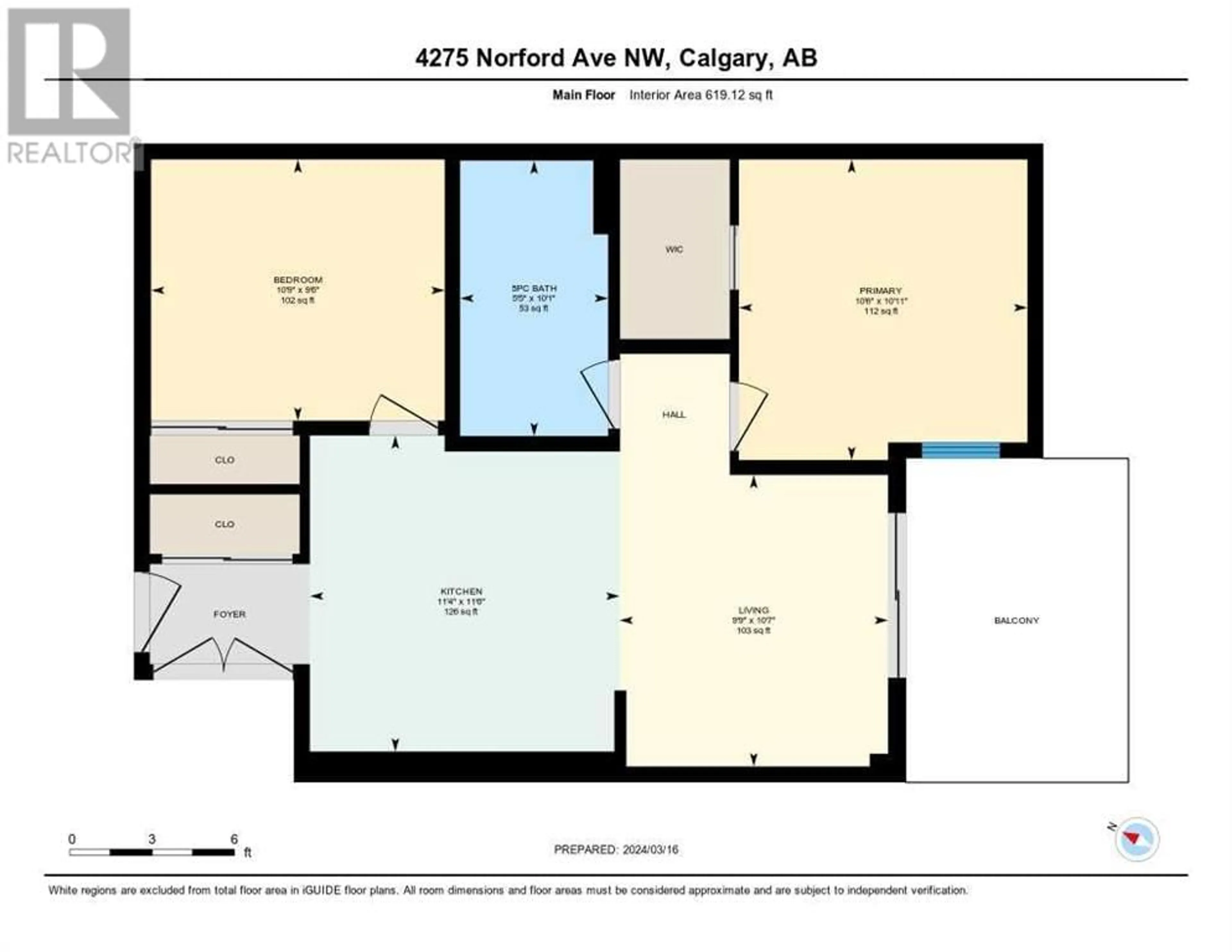 Floor plan for 418 4275 Norford Avenue NW, Calgary Alberta T3B6M2