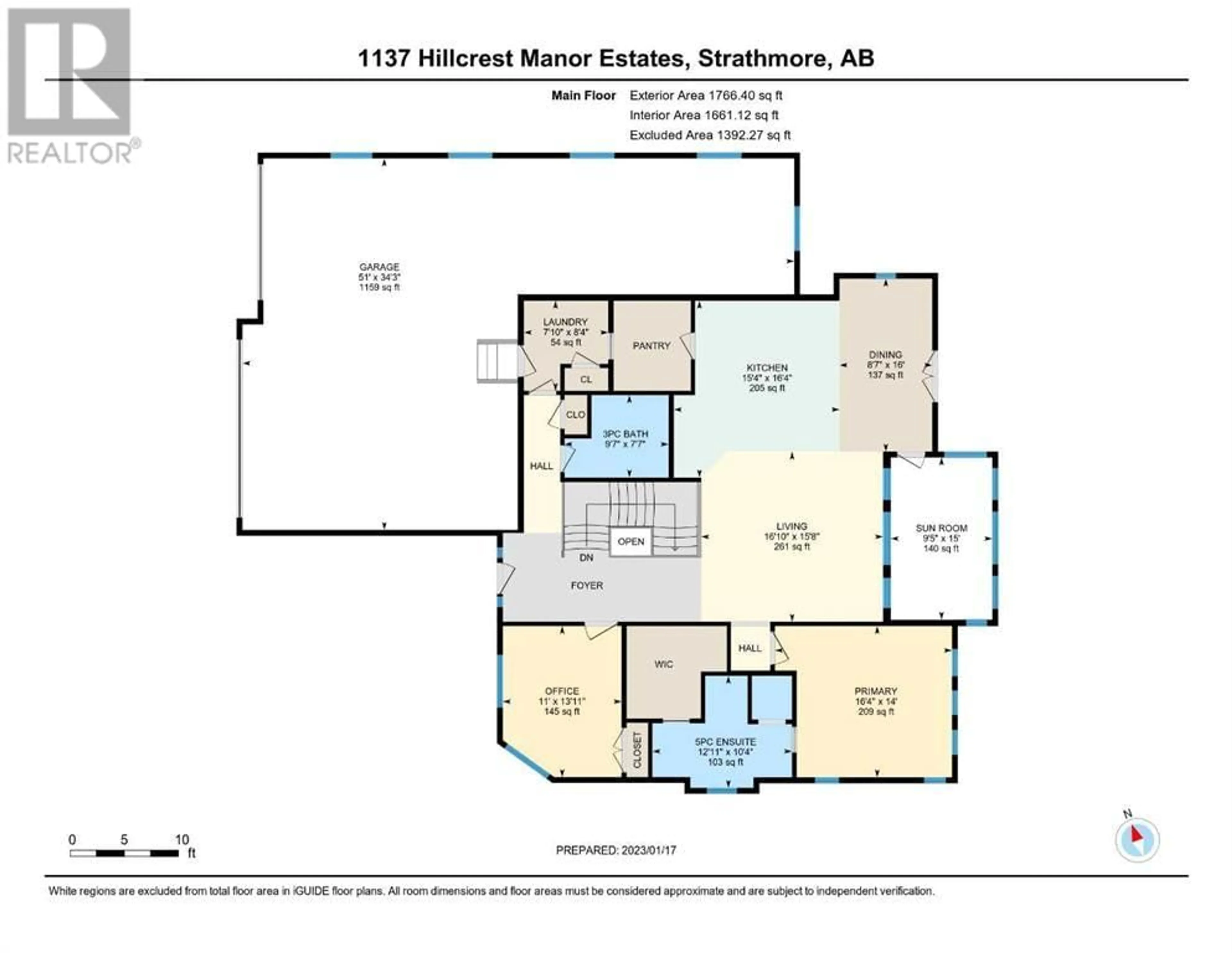 Floor plan for 1137 Hillcrest Manor Estates, Strathmore Alberta T1P0B9