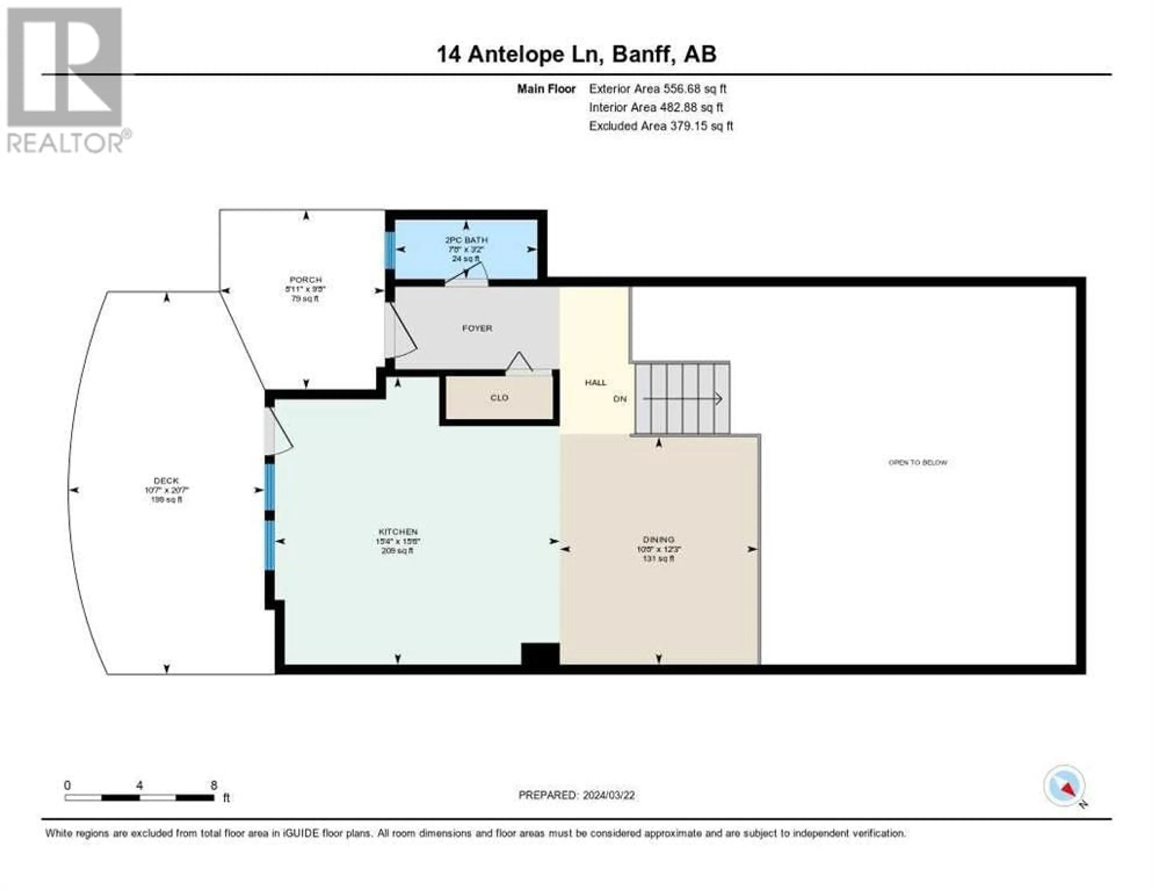Floor plan for 14 Antelope LANE, Banff Alberta T1L1C3