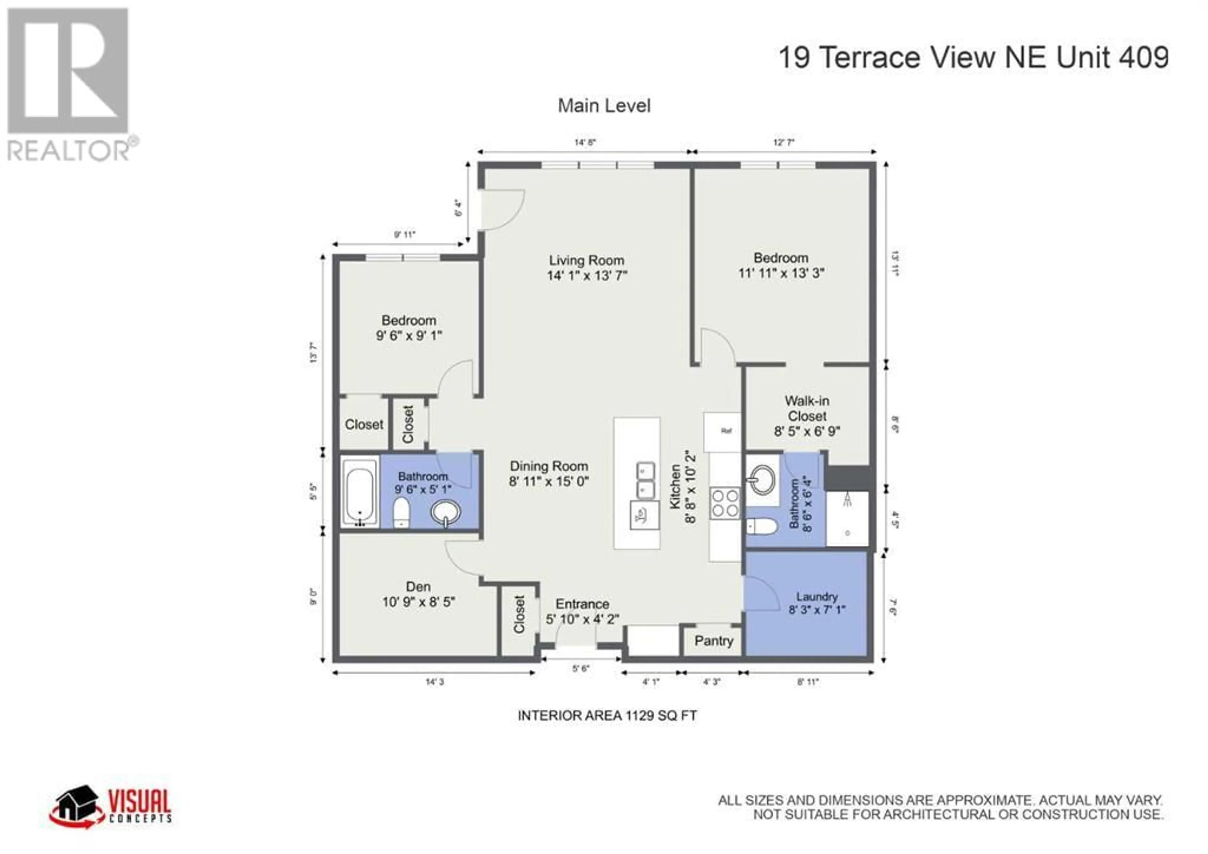 Floor plan for 409 19 Terrace View, Medicine Hat Alberta T1C0E8