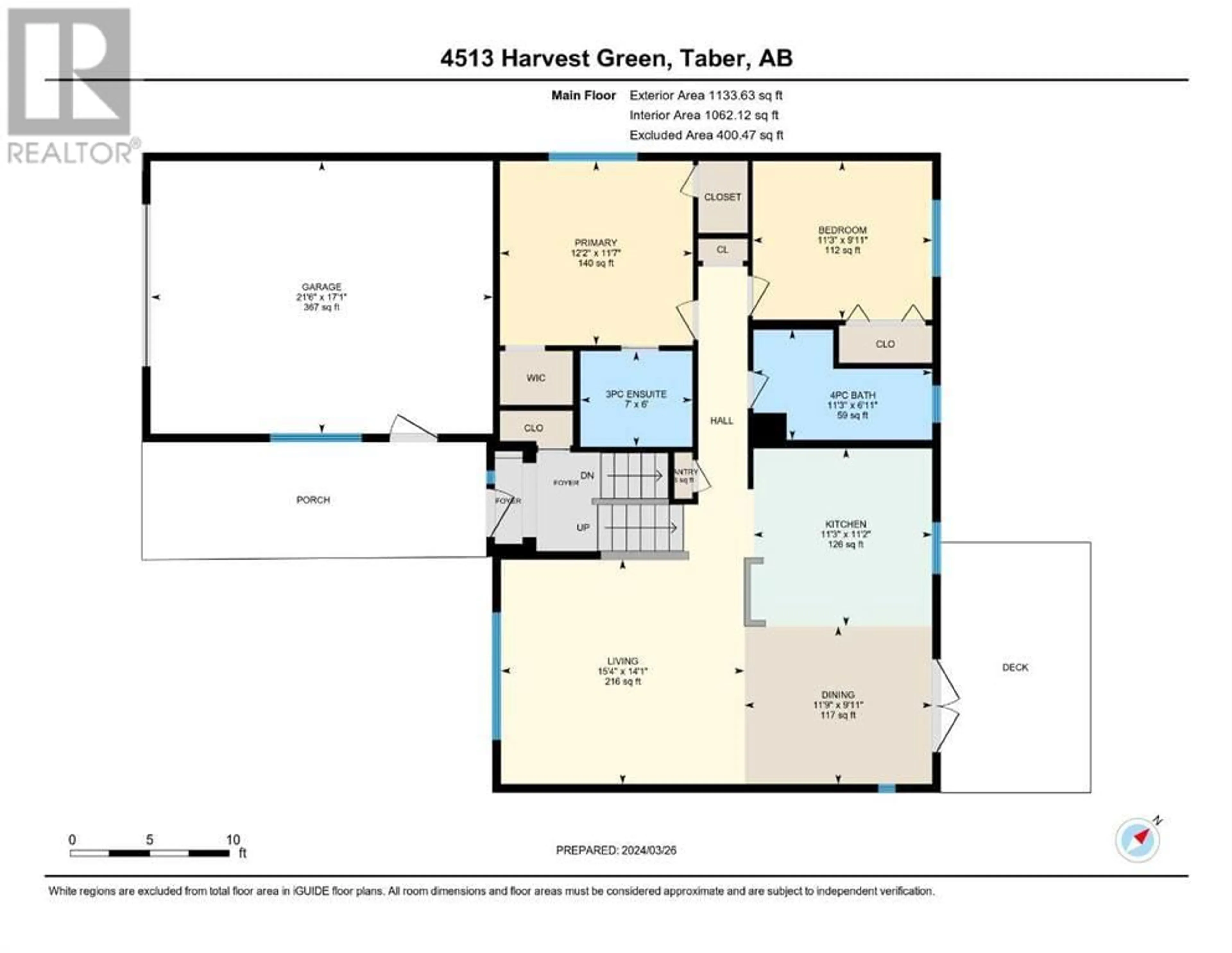 Floor plan for 4513 Harvest Green, Taber Alberta T1G1A1