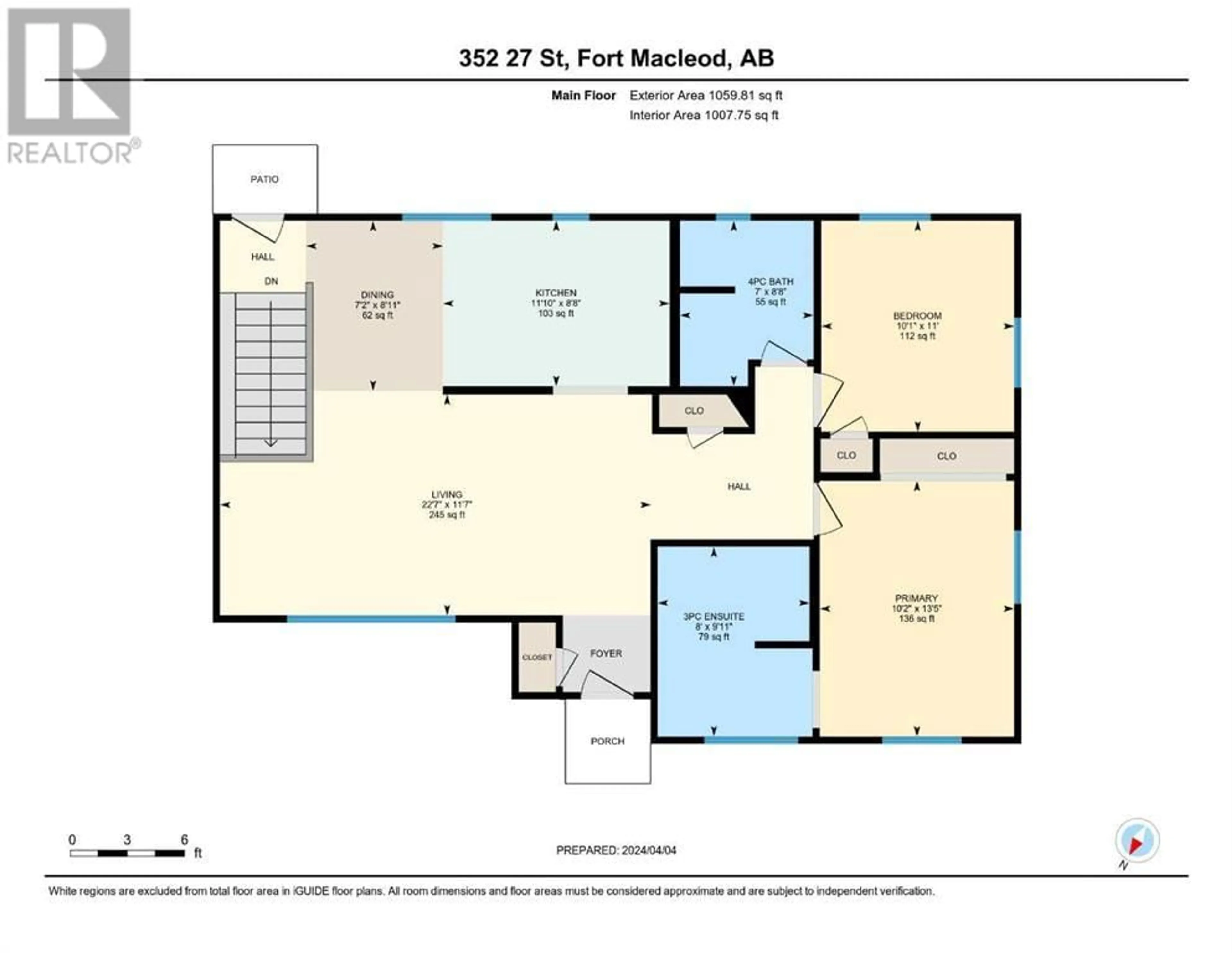 Floor plan for 352 27 Street, Fort Macleod Alberta T0L0Z0
