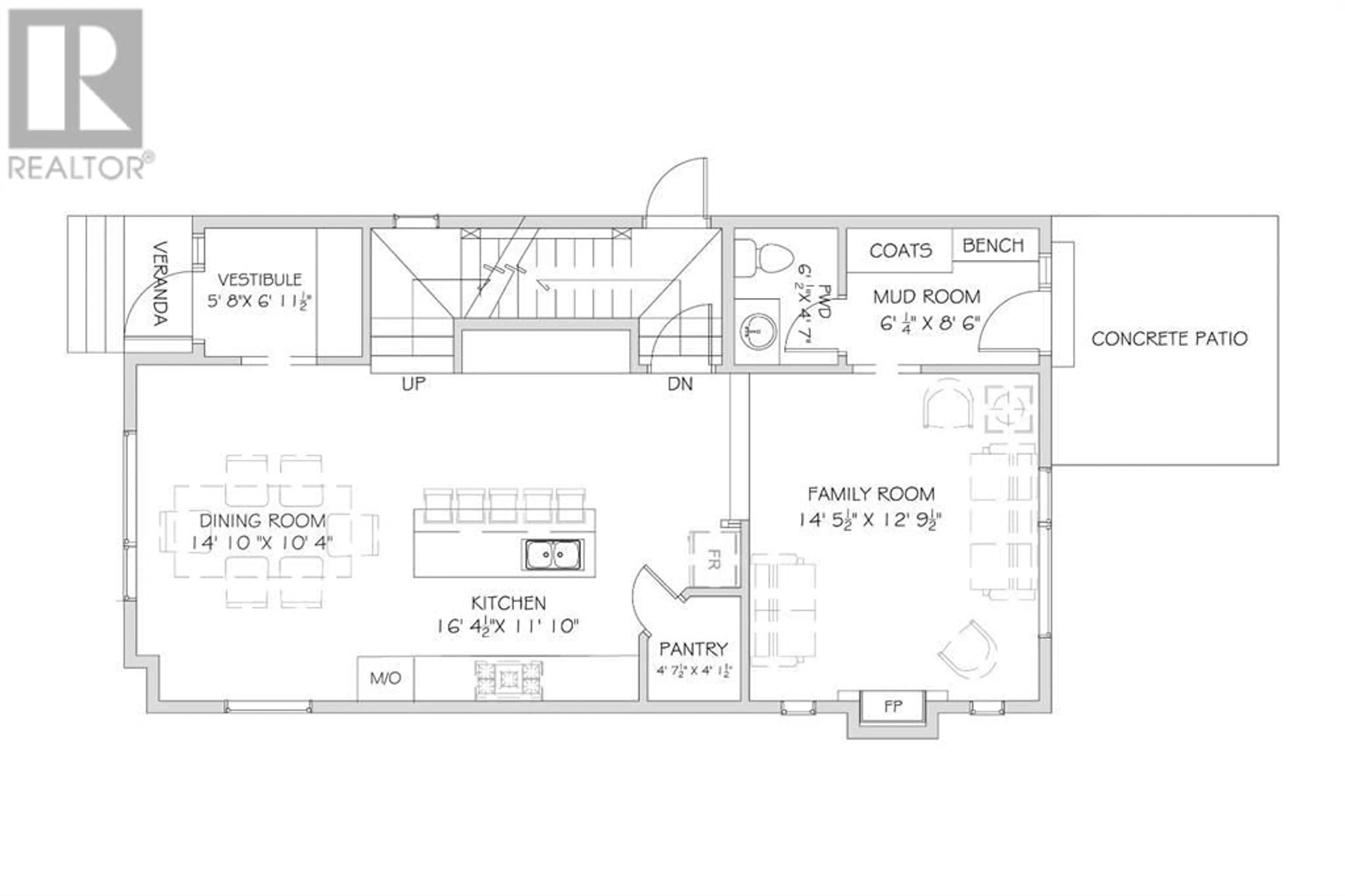 Floor plan for 390 Hendon Drive NW, Calgary Alberta T2K1Z7