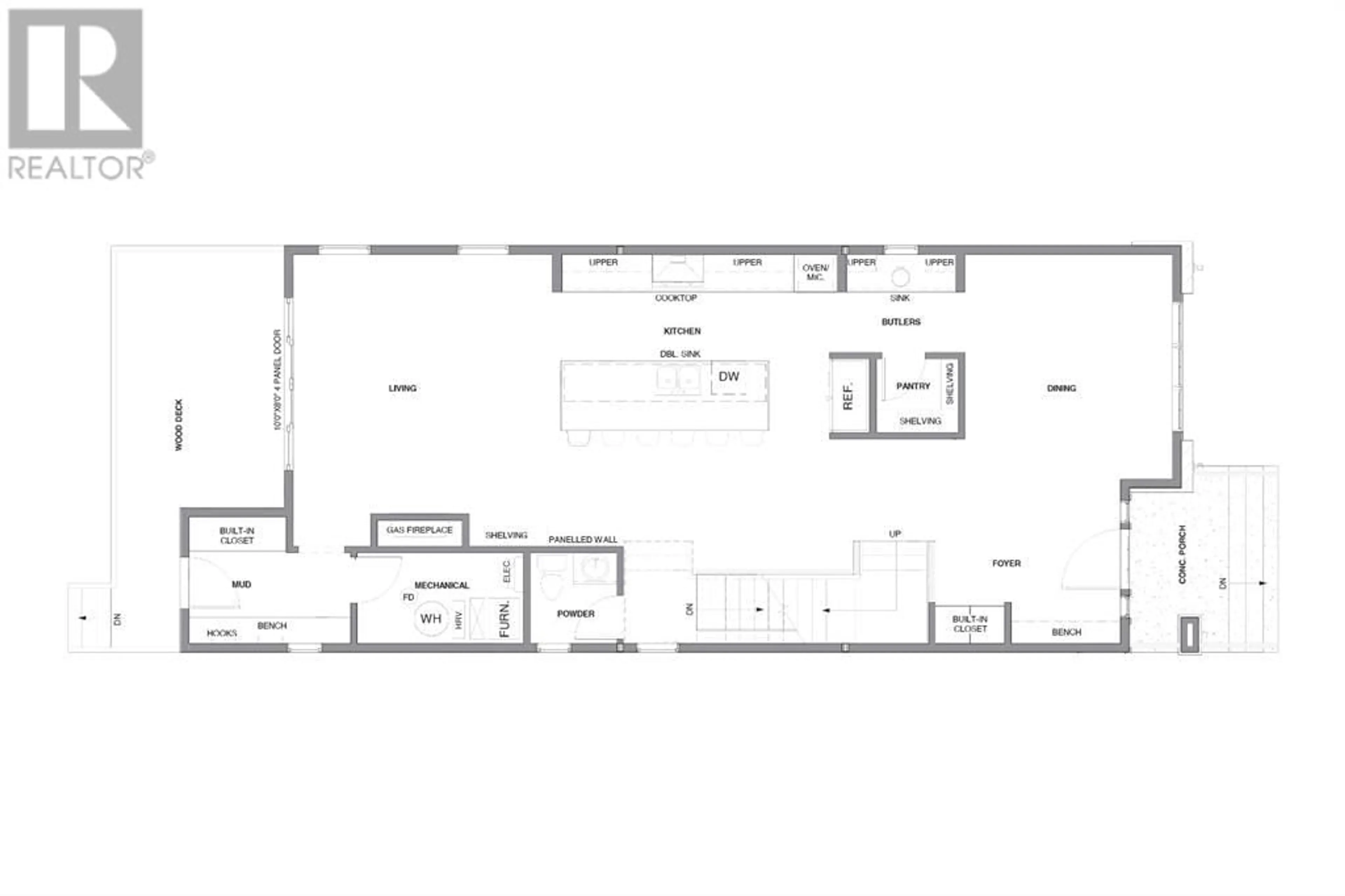 Floor plan for 1521 8 Avenue SE, Calgary Alberta T2G0N4
