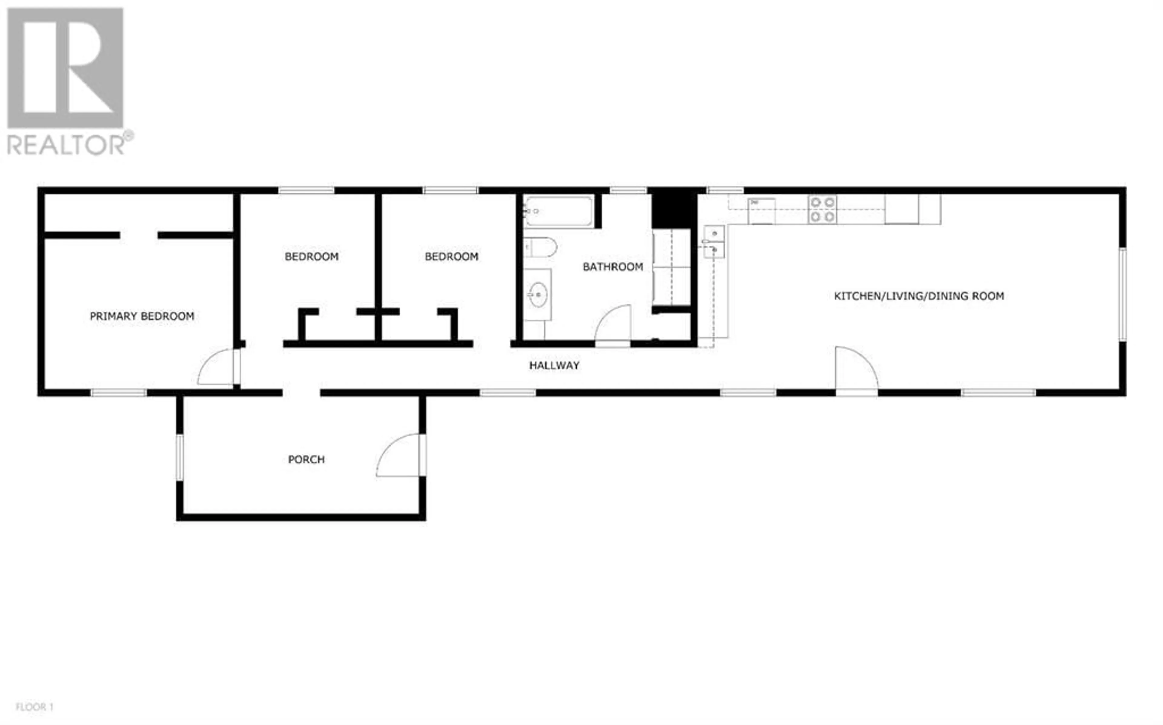 Floor plan for A 24 Street, Peace River Alberta T8S1N5