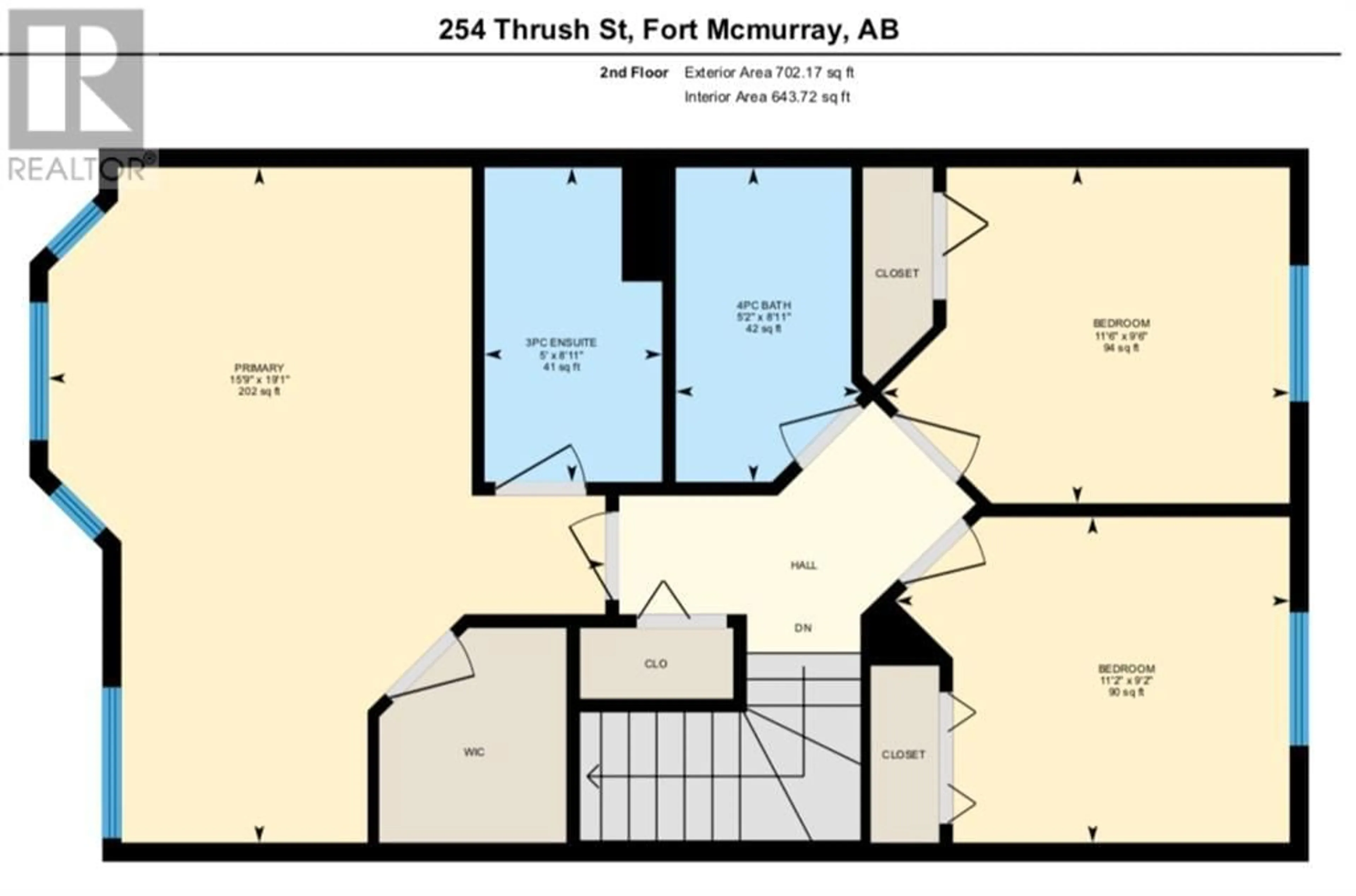 Floor plan for 254 Thrush Street, Fort McMurray Alberta T9K0L8